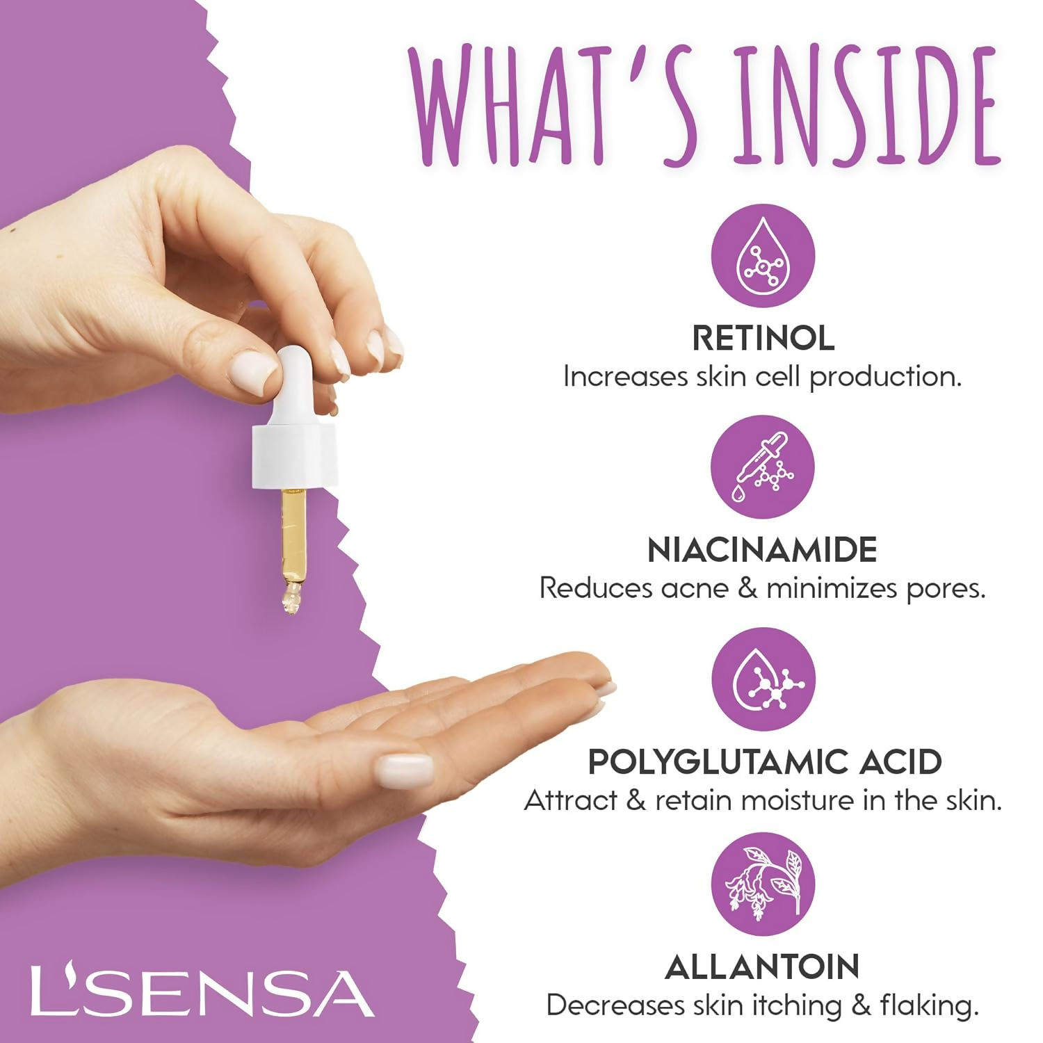 L'Sensa 0.3% Retinol Serum For All Skin Types