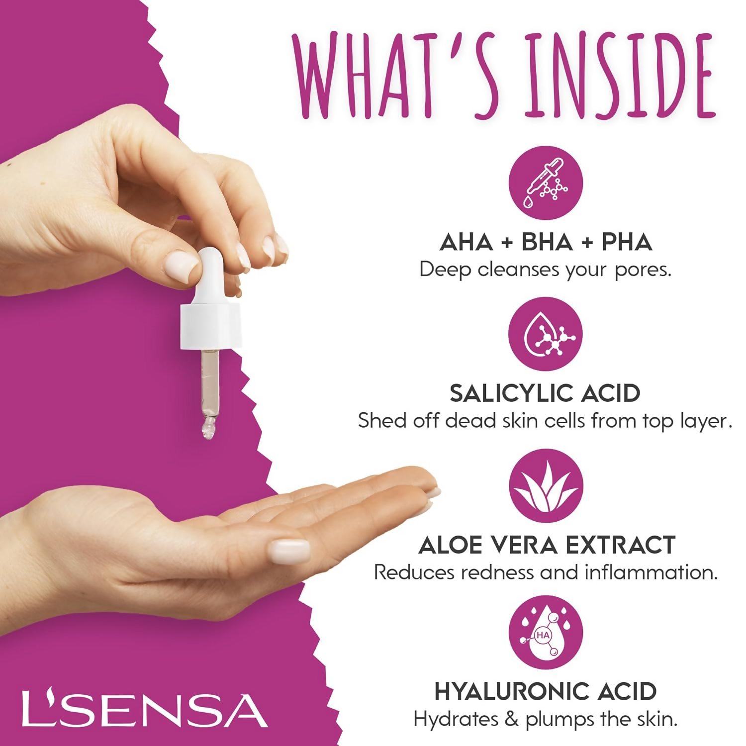 L'Sensa 32% AHA+BHA+PHA Serum For All Skin Types