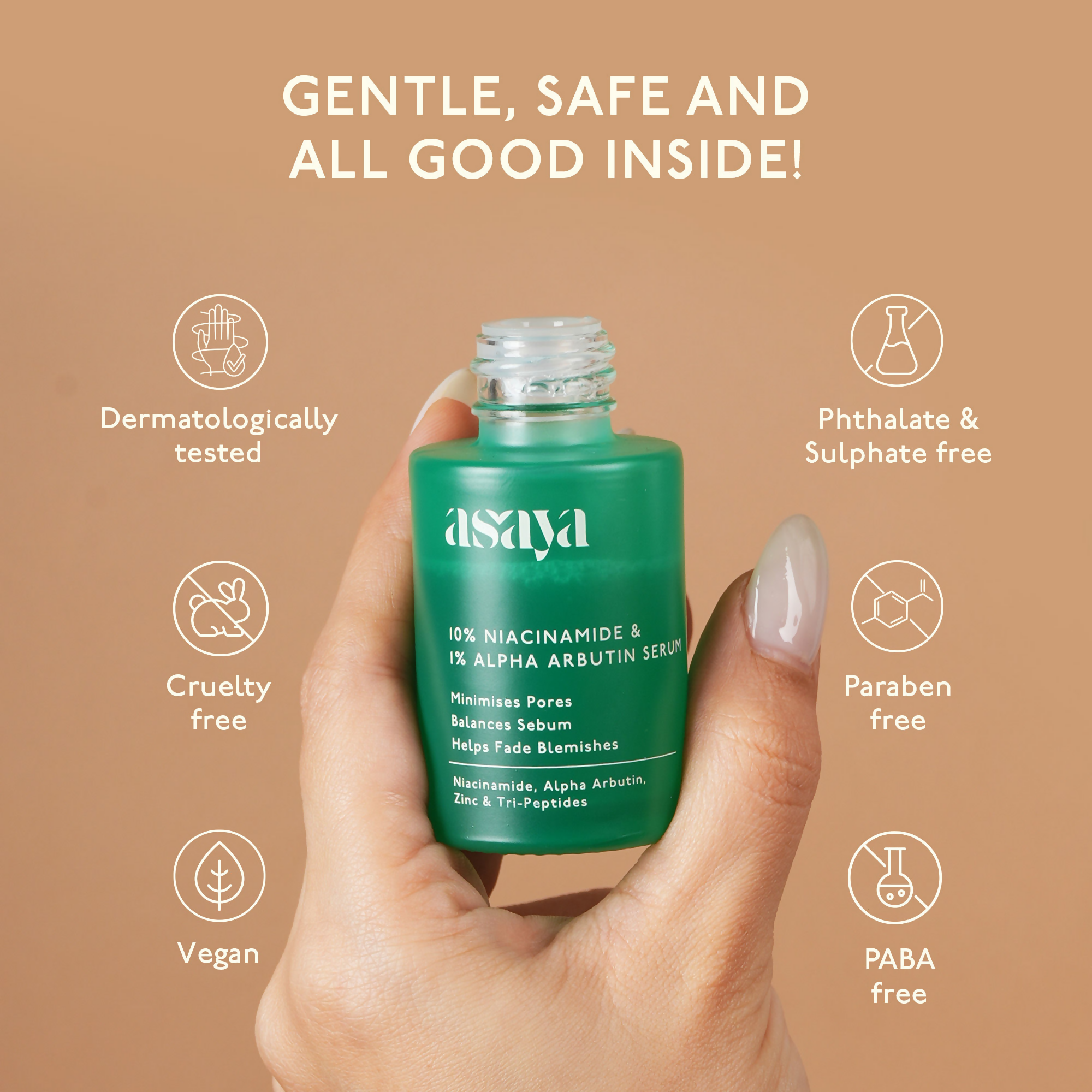 Asaya 10% Niacinamide & Alpha Arbutin Face Serum