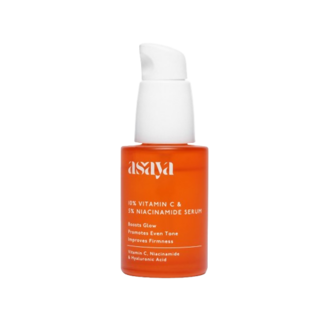 Asaya 10% Vitamin C Serum With 5% Niacinamide & Antioxidant Face Serum For Glowing Skin & Dullness