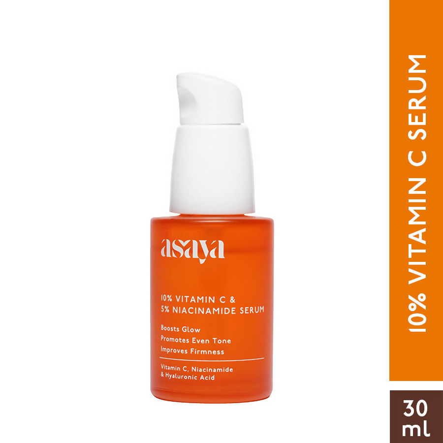 Asaya 10% Vitamin C Serum With 5% Niacinamide & Antioxidant Face Serum For Glowing Skin & Dullness