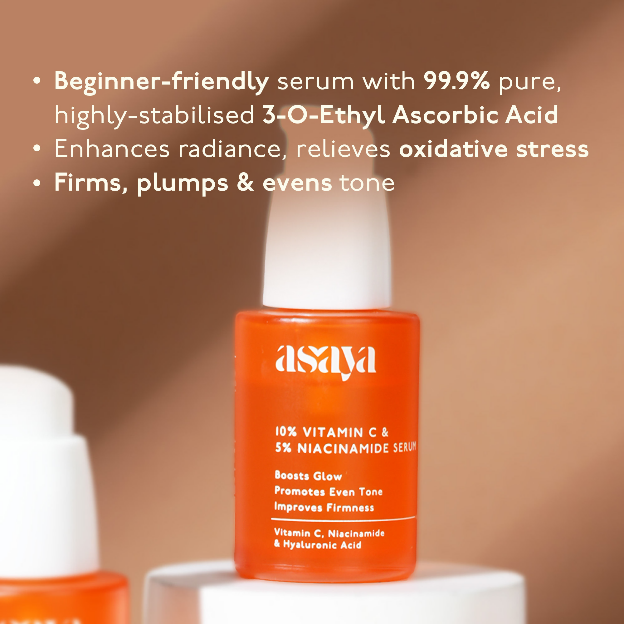 Asaya 10% Vitamin C Serum With 5% Niacinamide & Antioxidant Face Serum For Glowing Skin & Dullness