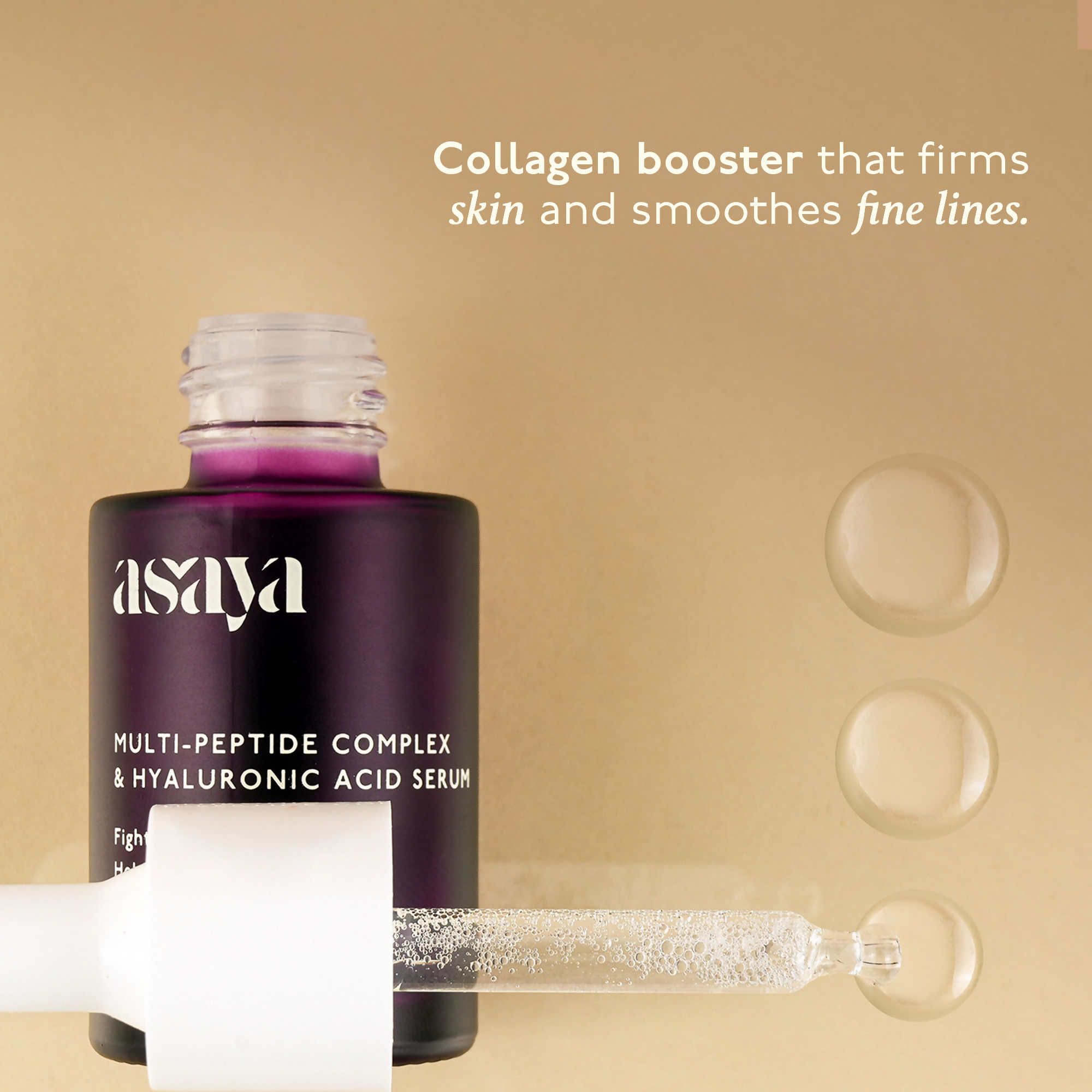 Asaya 5% Multi Peptide Serum With Hyaluronic Acid & Collagen Peptide Face Serum For Anti Ageing