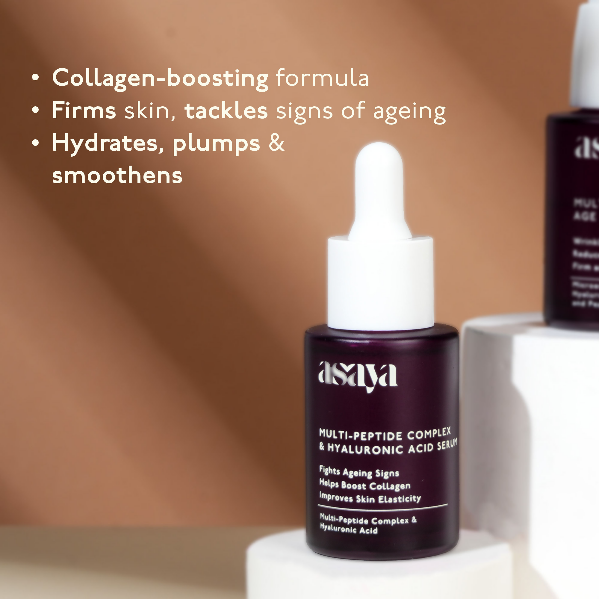 Asaya 5% Multi Peptide Serum With Hyaluronic Acid & Collagen Peptide Face Serum For Anti Ageing