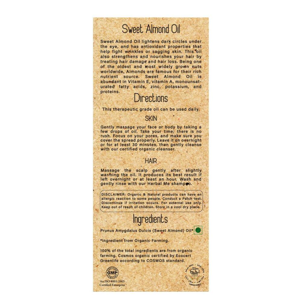 Herbal Me Cold Pressed Sweet Almond Oil