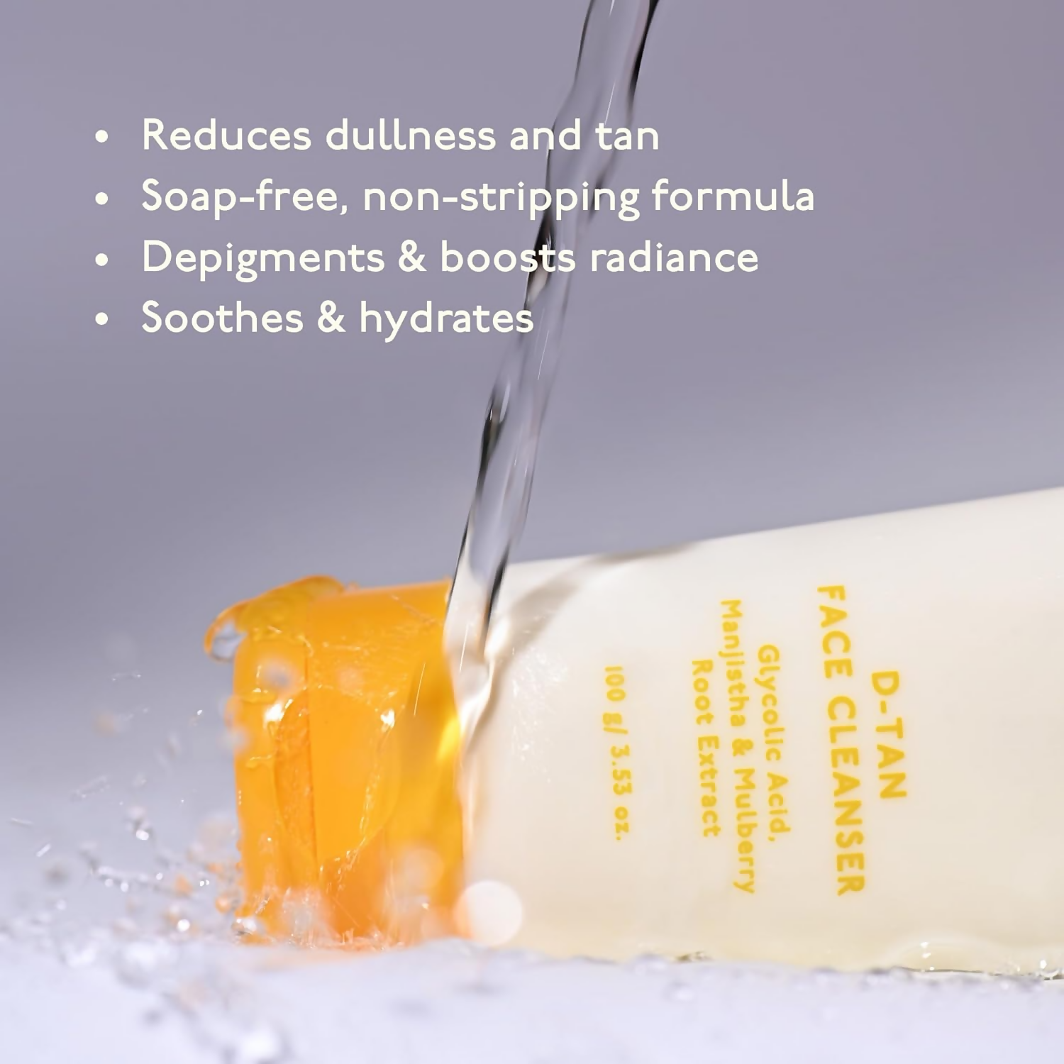 Asaya Detan Face Cleanser With Glycolic Acid, Berry Extract & Manjistha For Men & Women