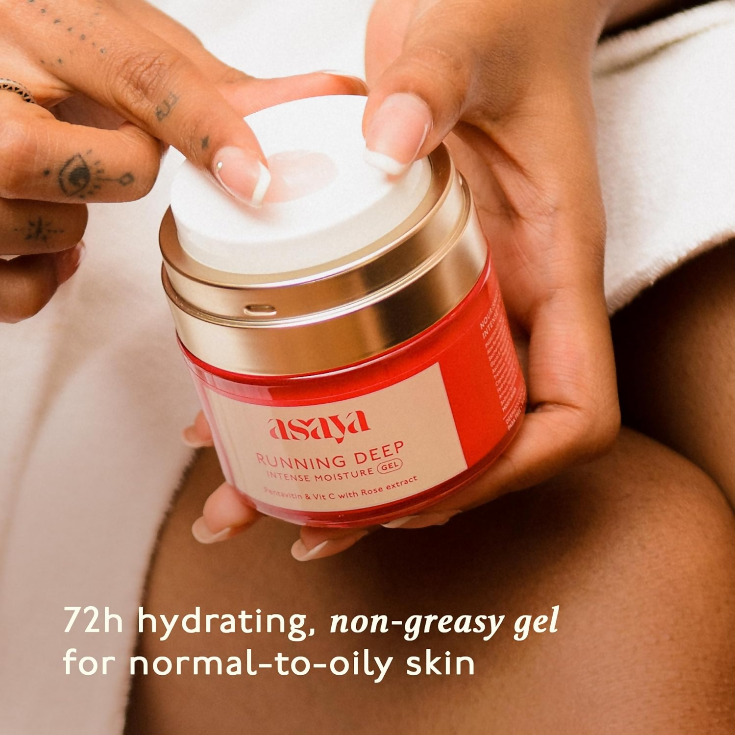 Asaya Running Deep Intense Face Moisturizer Gel For All Skin Types
