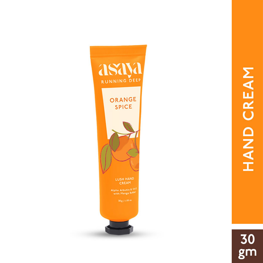 Asaya Orange Hand Cream Softens Dry, Rough Hands For Men & Women