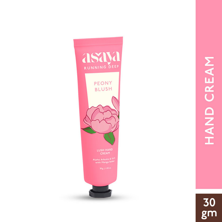 Asaya Peony Floral Hand Cream Softens Dry, Rough Hands For Men & Women