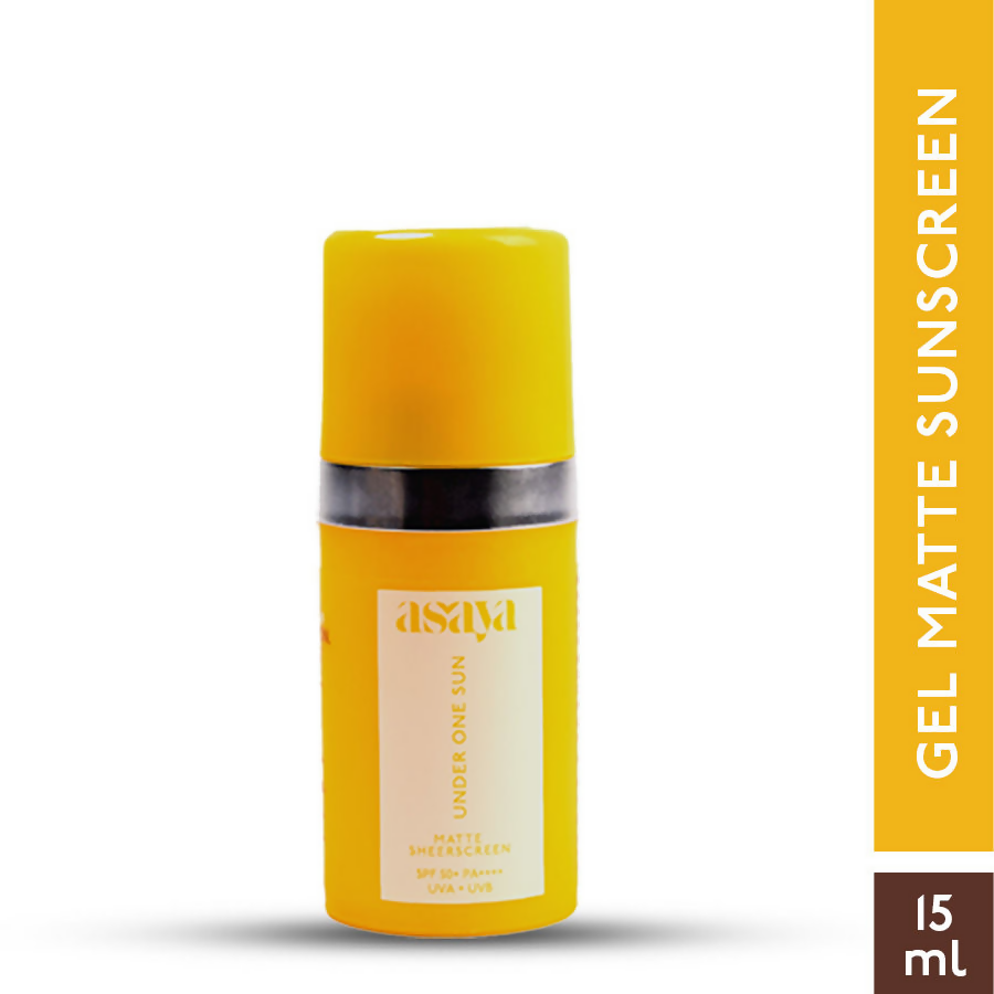 Asaya Vitamin C & Ceramide Sunscreen SPF 50+ PA++++, Invisible Gel Sunscreen For Face