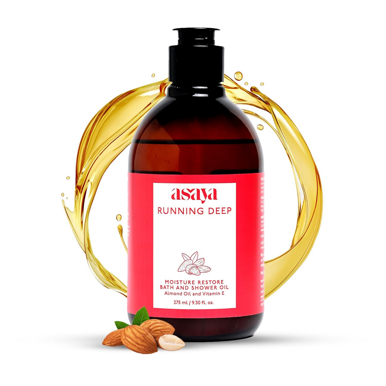 Asaya Deep Moisture Bath & Shower Oil Rejuvenates & Hydrates For All Skin Types