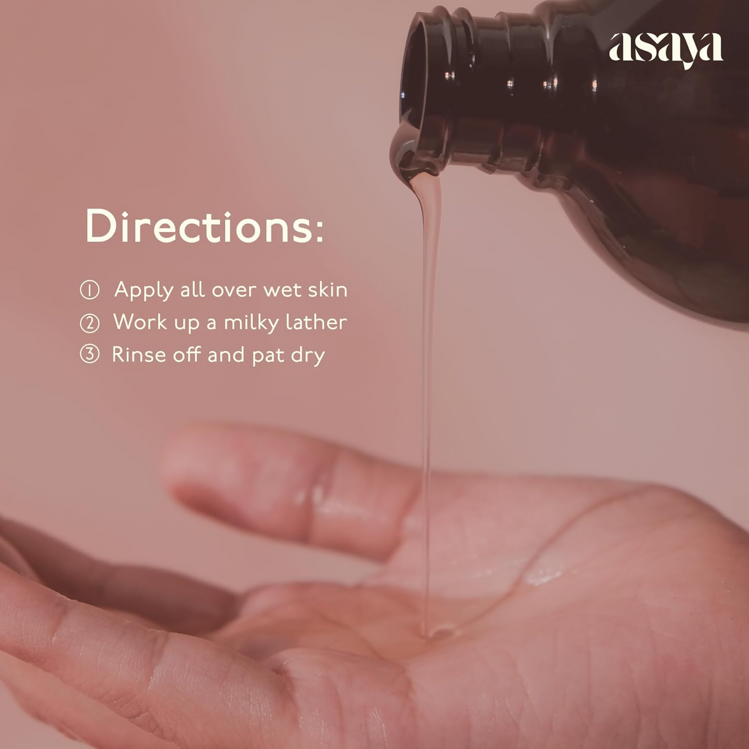 Asaya Deep Moisture Bath & Shower Oil Rejuvenates & Hydrates For All Skin Types