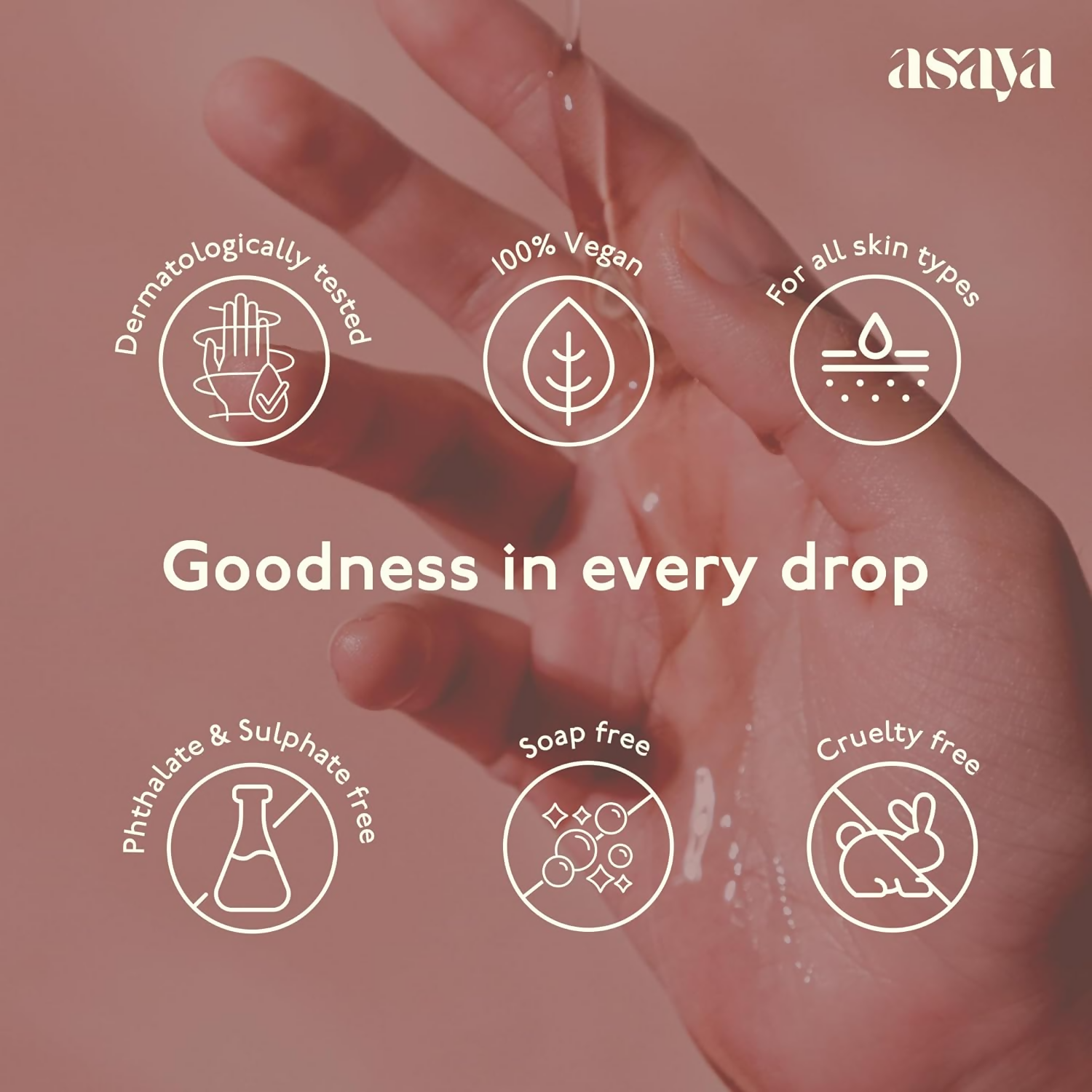 Asaya Deep Moisture Bath & Shower Oil Rejuvenates & Hydrates For All Skin Types