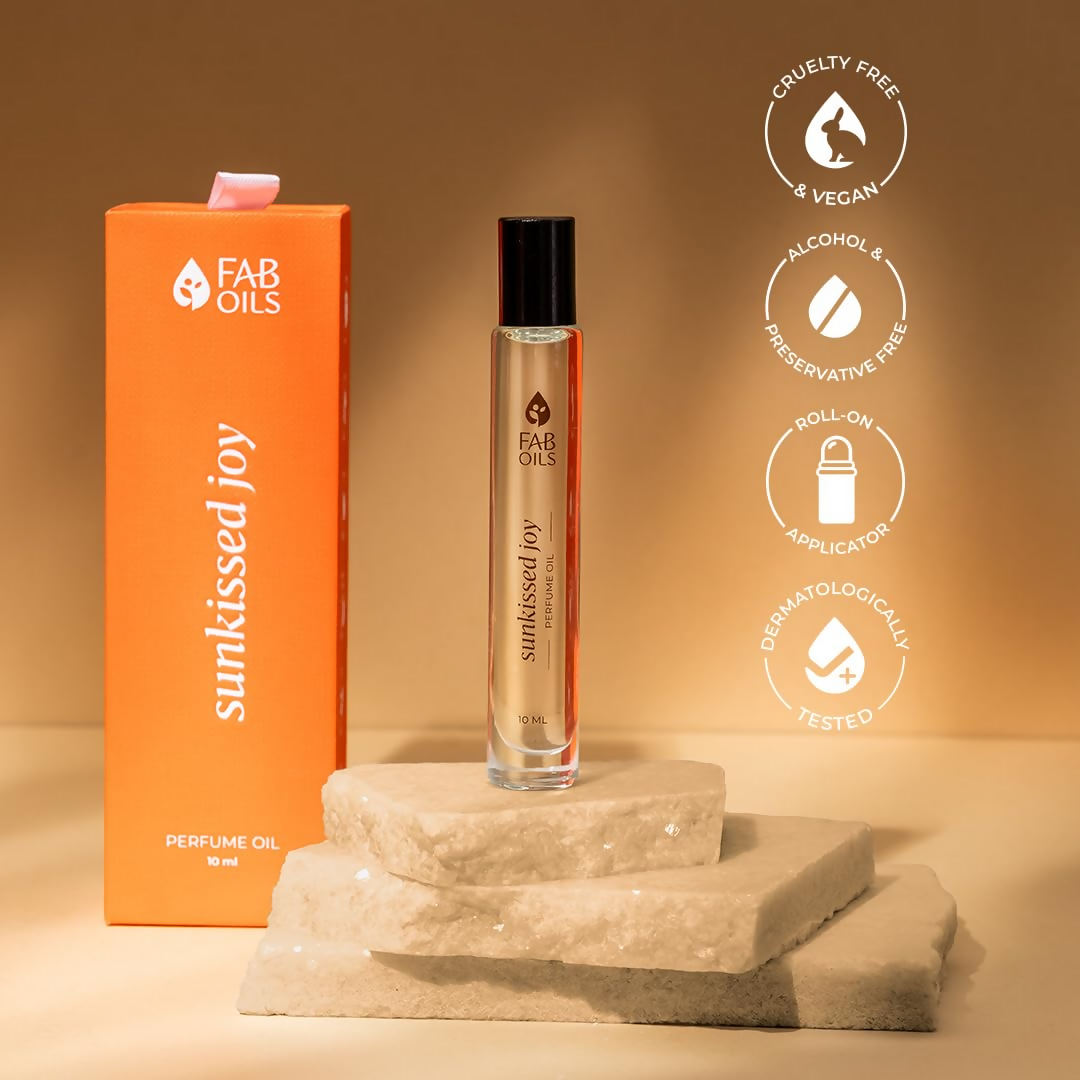 Fab Oils Sunkissed Joy Perfume Oil Citrus, Orange & Amber Blend
