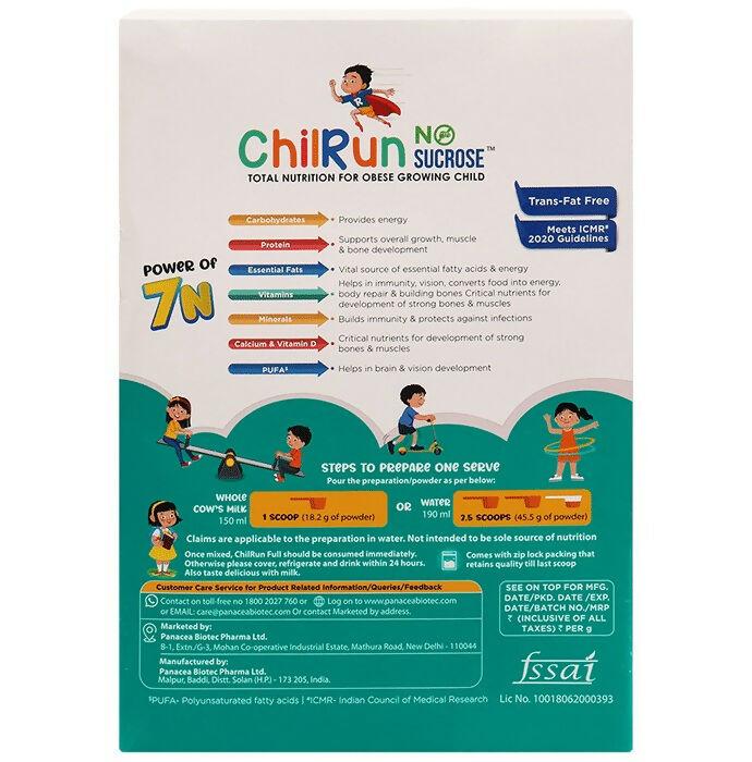 Chilrun No Sucrose 2+ Nutrition Drink For Children’s Growth and Development Vanilla