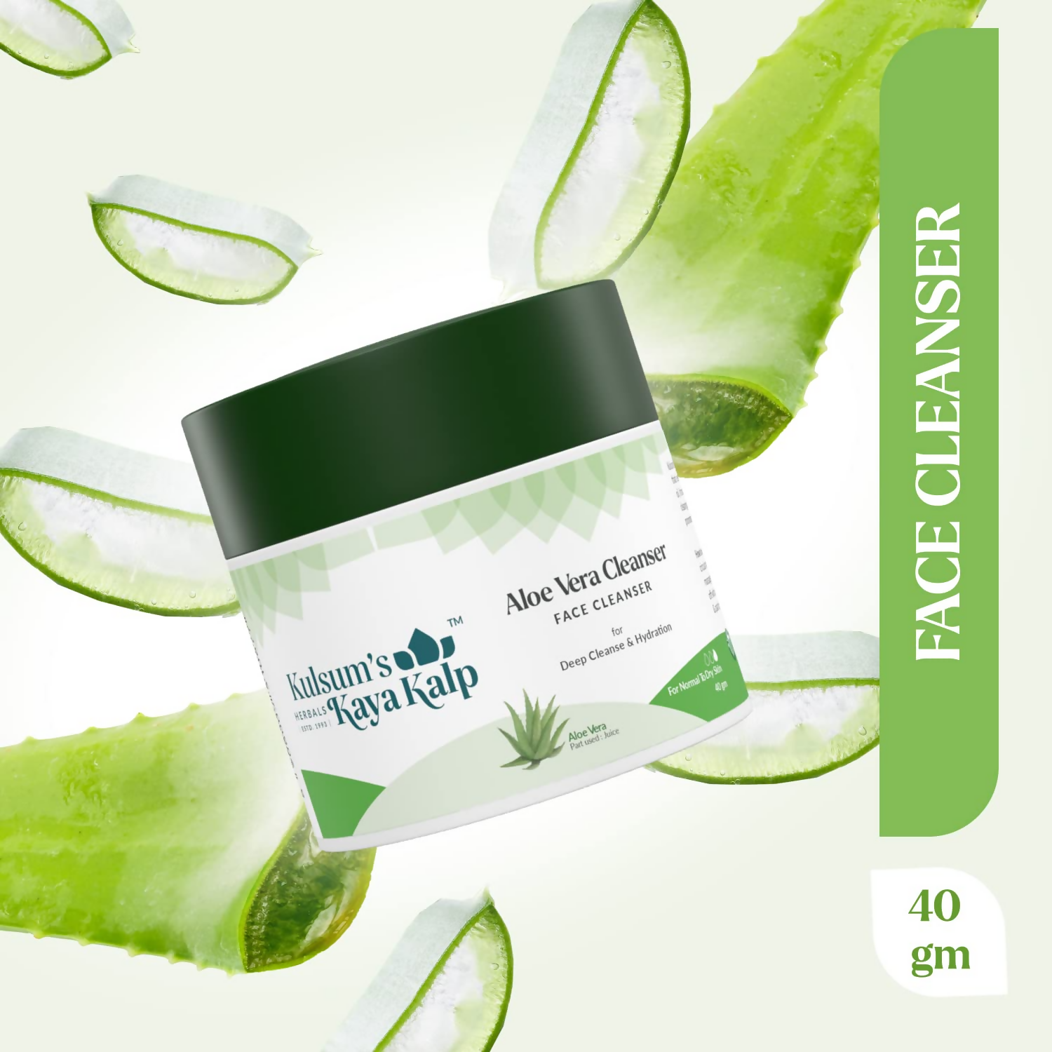 Kulsum's Kaya Kalp Aloe Vera Cleanser For Deep Cleanse & Hydration