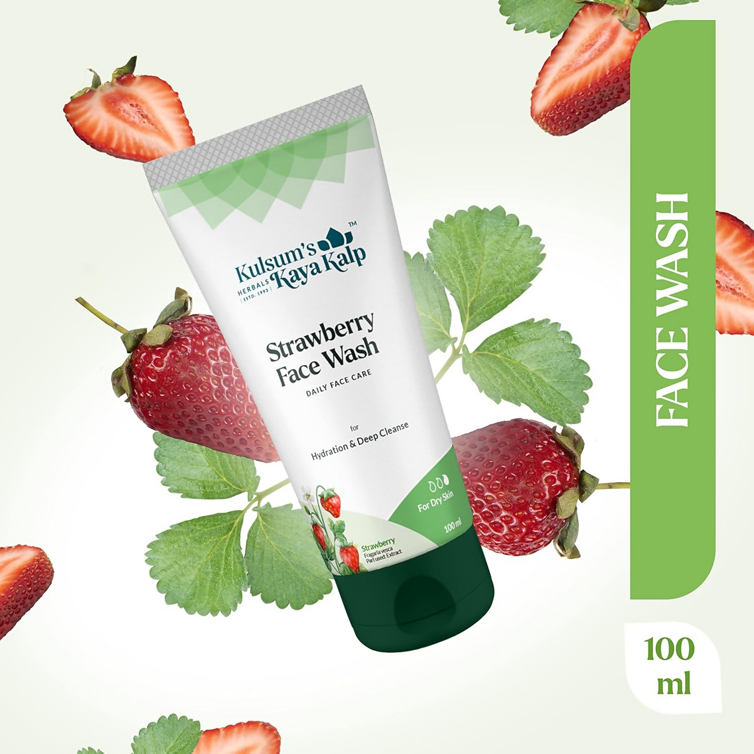 Kulsum's Kaya Kalp Straberry Face Wash For Hydration & Deep Cleanse