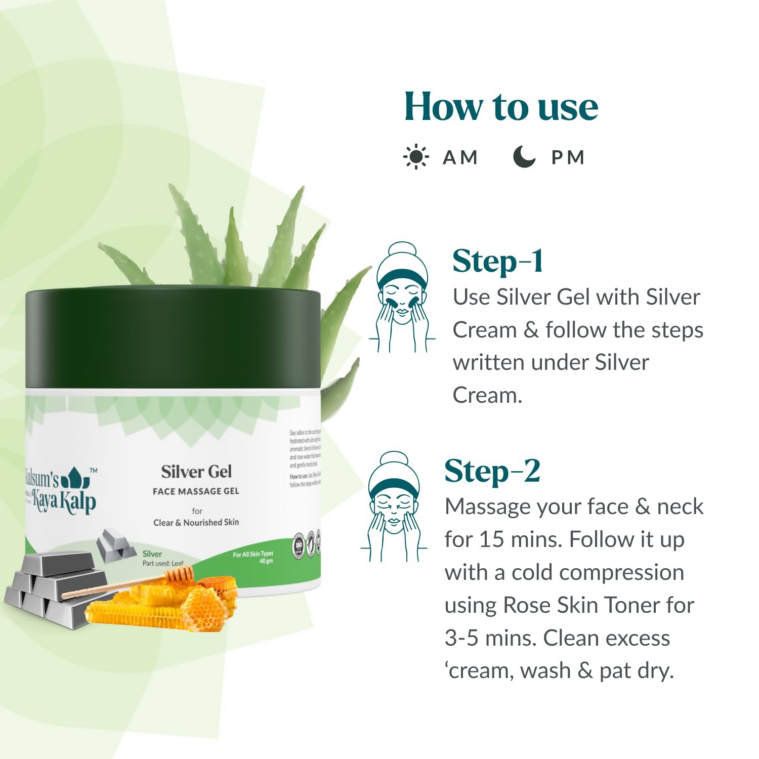 Kulsum's Kaya Kalp Silver Gel For Clear & Nourished Skin