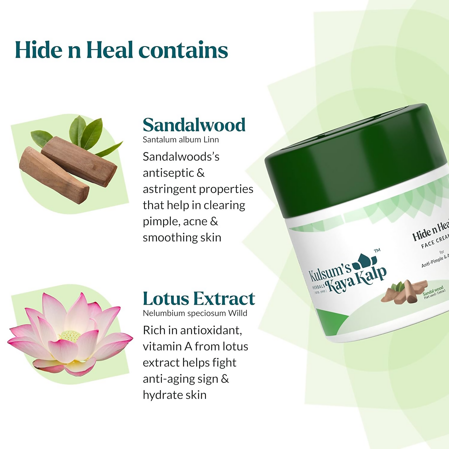 Kulsum's Kaya Kalp Hide N Heal Sandalwood Protective Base Cream