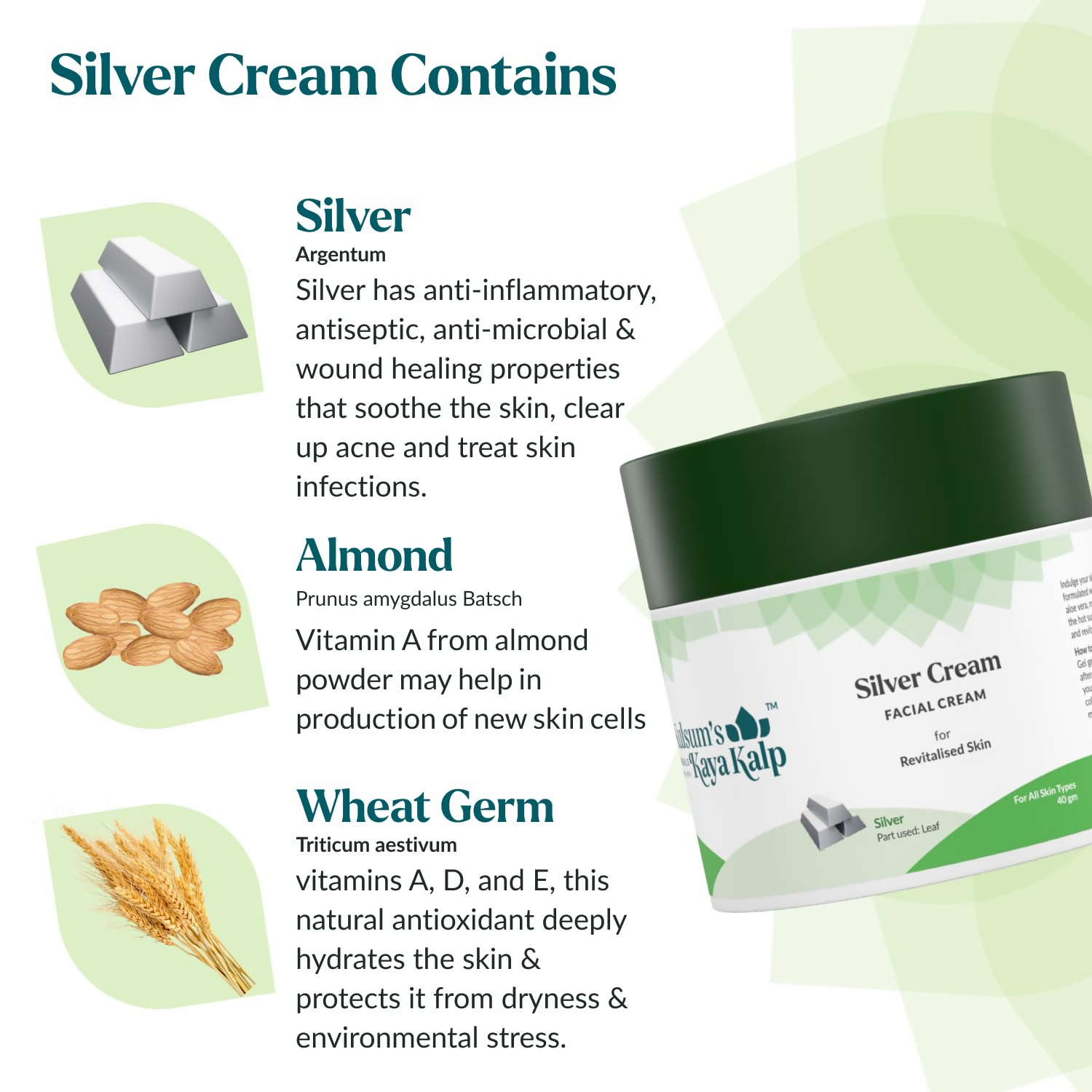 Kulsum's Kaya Kalp Silver Cream For Revitalised Skin