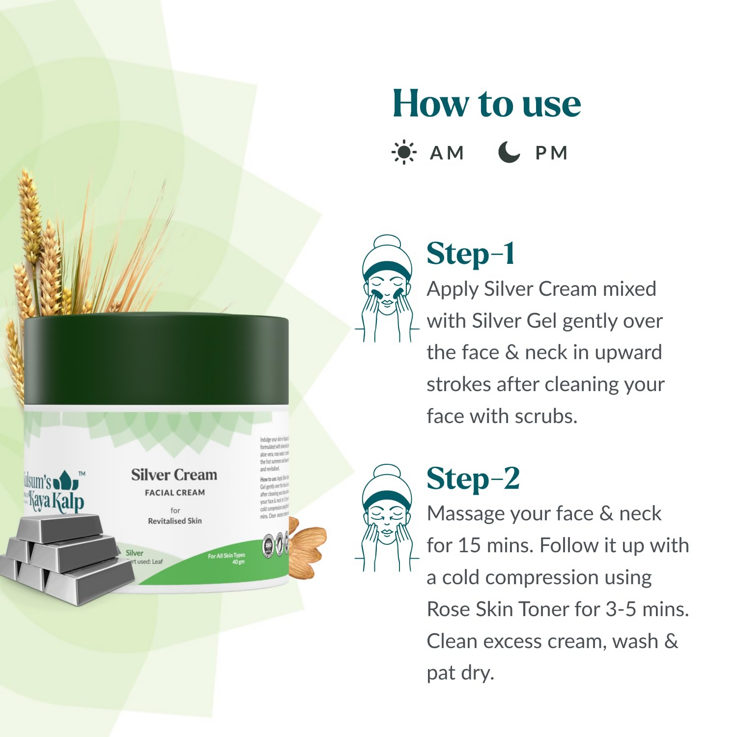 Kulsum's Kaya Kalp Silver Cream For Revitalised Skin