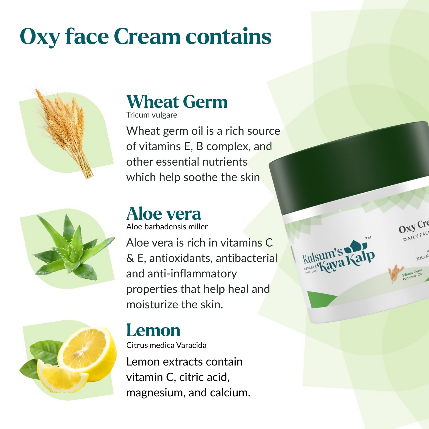 Kulsum's Kaya Kalp Oxy Cream For Natural Radiance