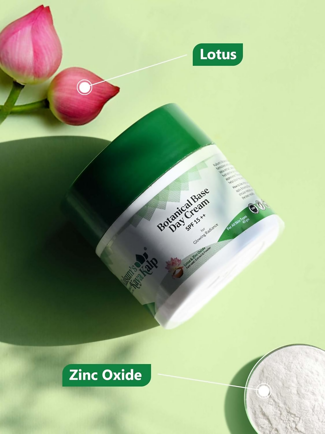 Kulsum's Kaya Kalp Botanical Base Day Cream SPF 15++ For Glowing Radiance