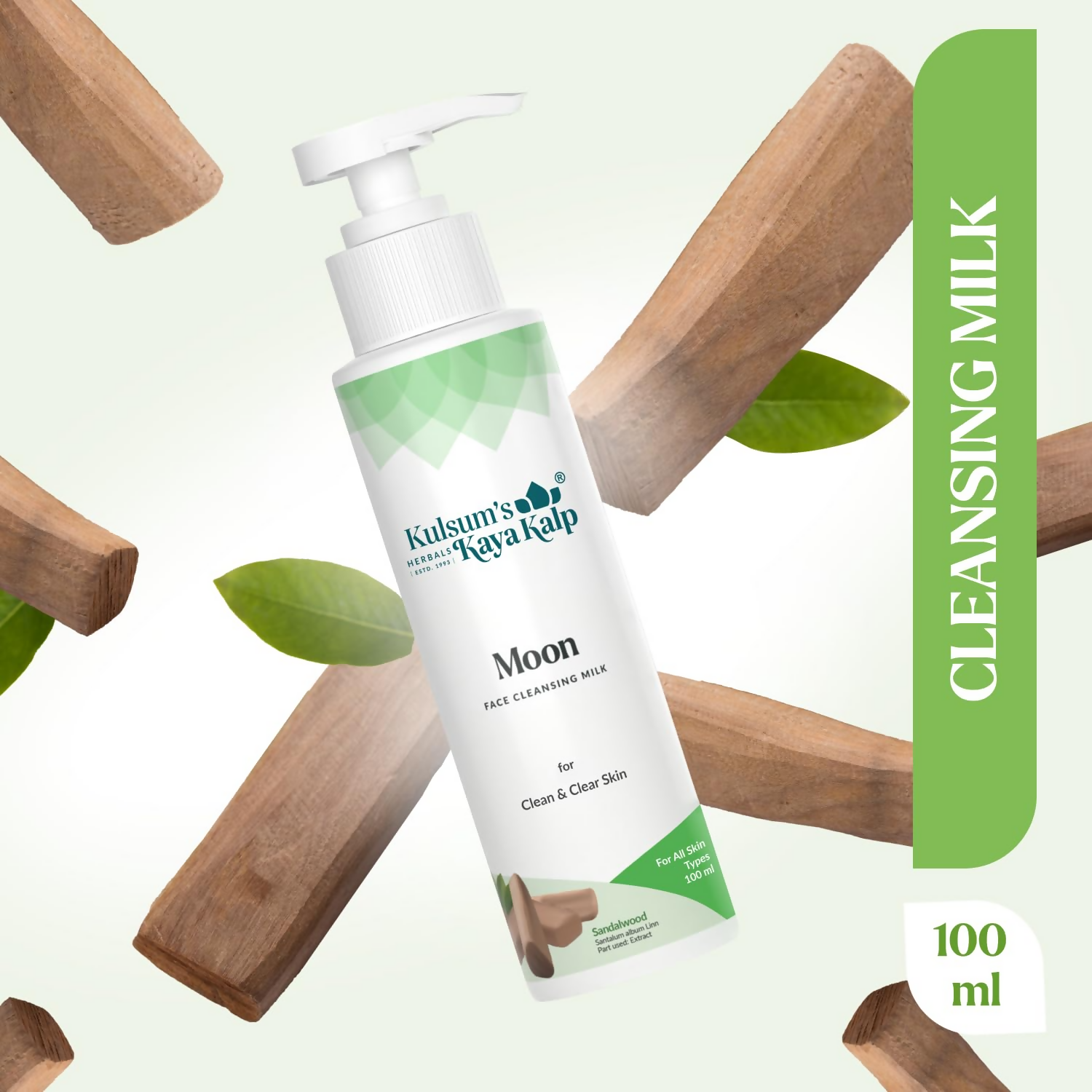 Kulsum's Kaya Kalp Moon Face Cleansing Milk For Clean & Clear Skin