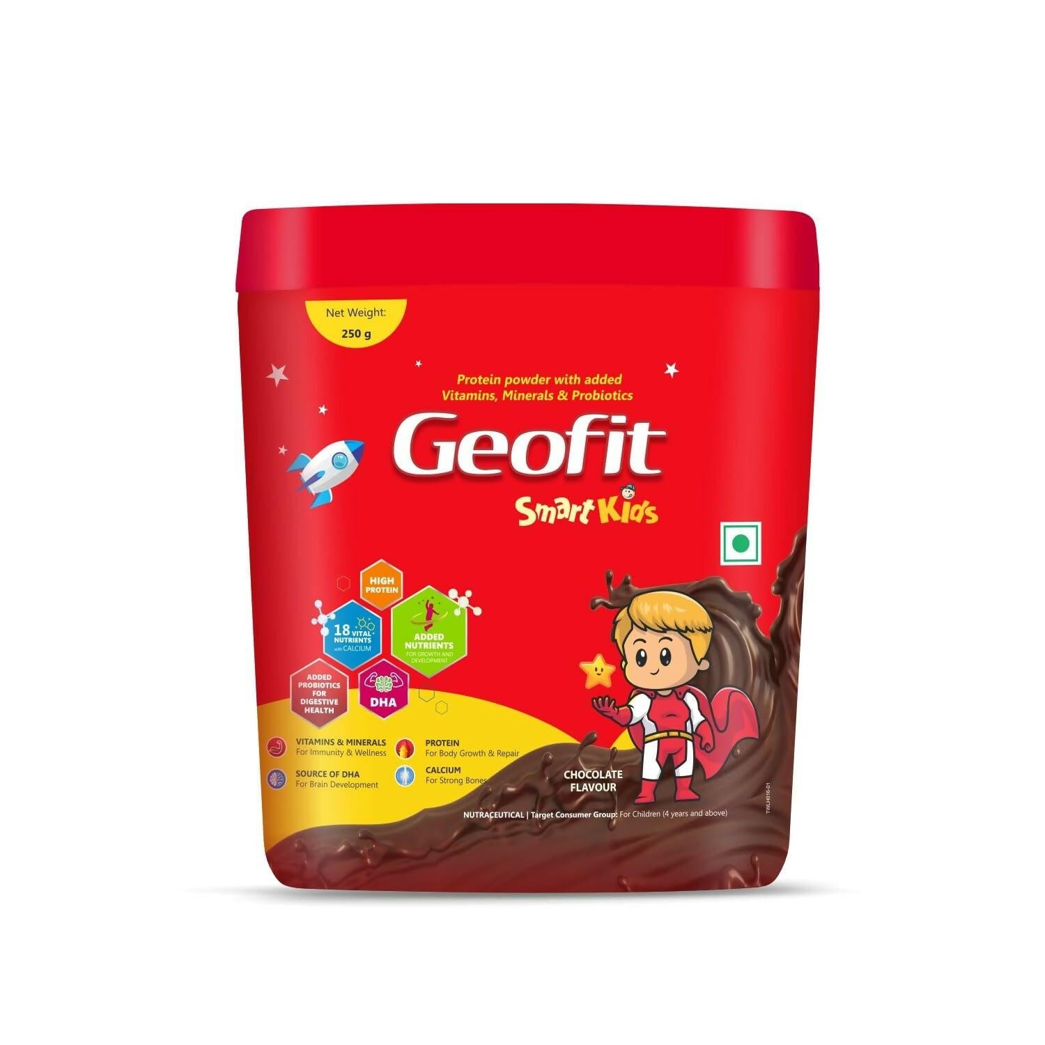 Geofit Smart Kids Nutritional Health Drink Protein Powder - Chocolate Flavor
