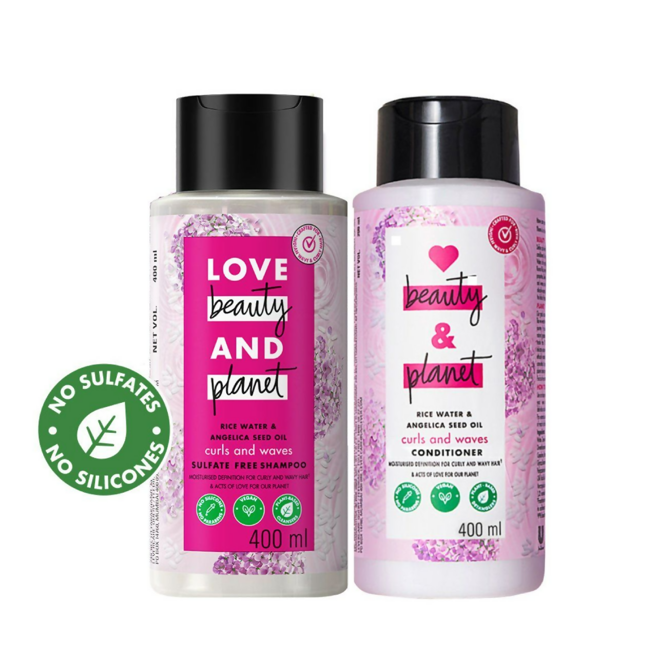 Love Beauty And Planet Rice Water & Angelica Curl Care Combo