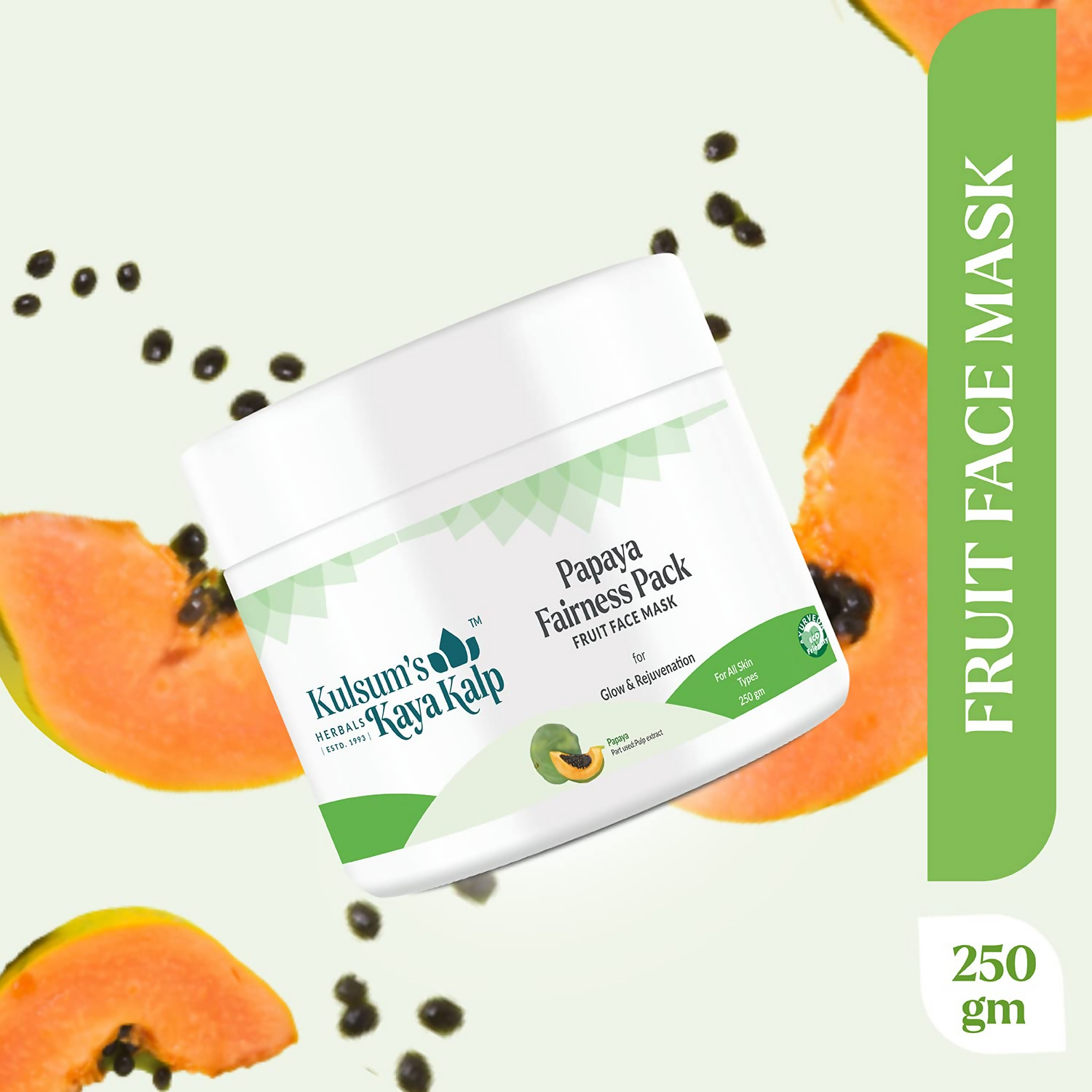 Kulsum's Kaya Kalp Papaya Fairness Pack For Glow & Rejuvenation