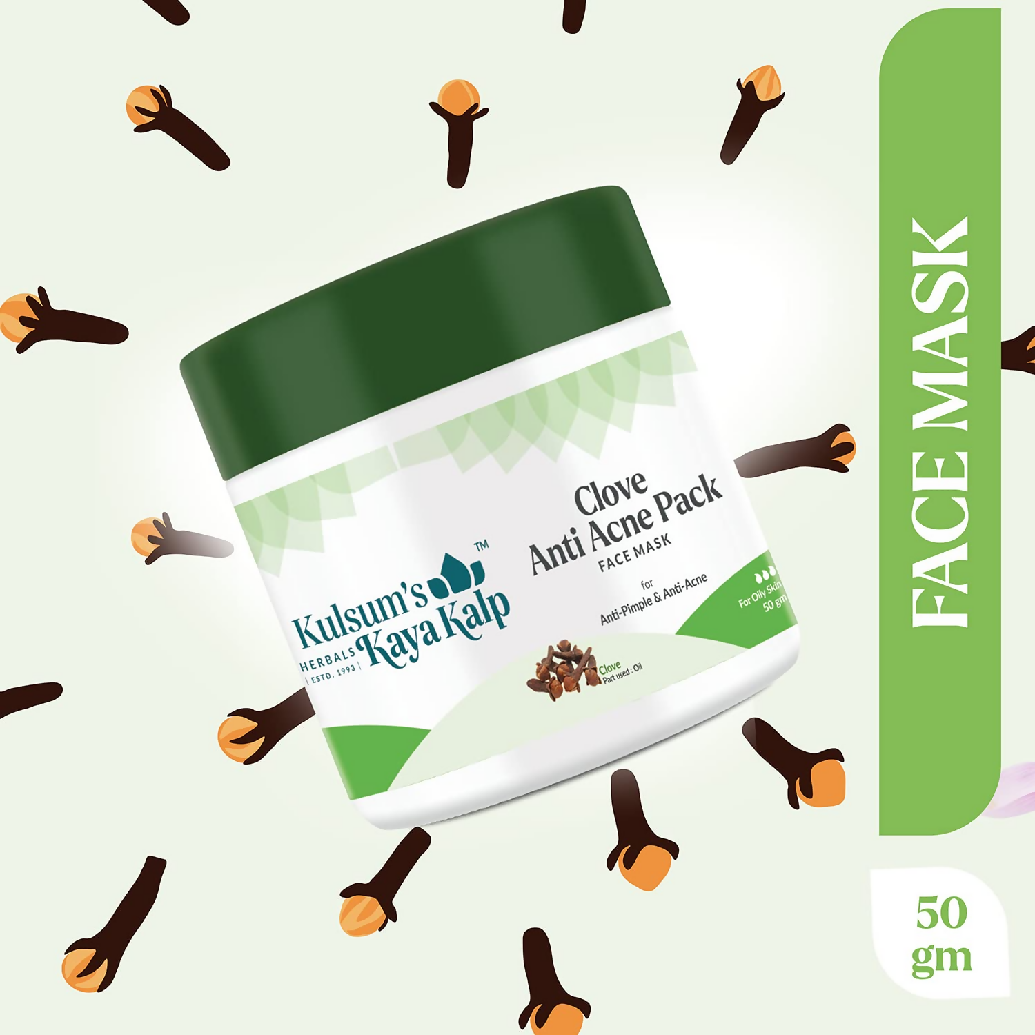 Kulsum's Kaya Kalp Clove Anti Acne Pack For Anti Pimple & Anti Acne