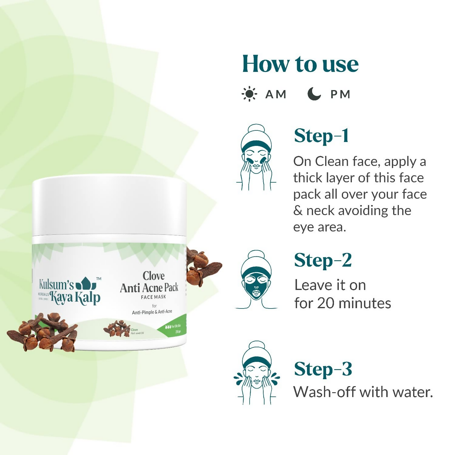 Kulsum's Kaya Kalp Clove Anti Acne Pack For Anti Pimple & Anti Acne