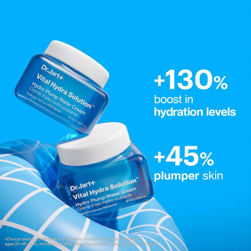 Dr.Jart+ Vital Hydra Solution Hydro Plump Water Cream Moisturizer with Hyaluronic Acid for Glass Skin