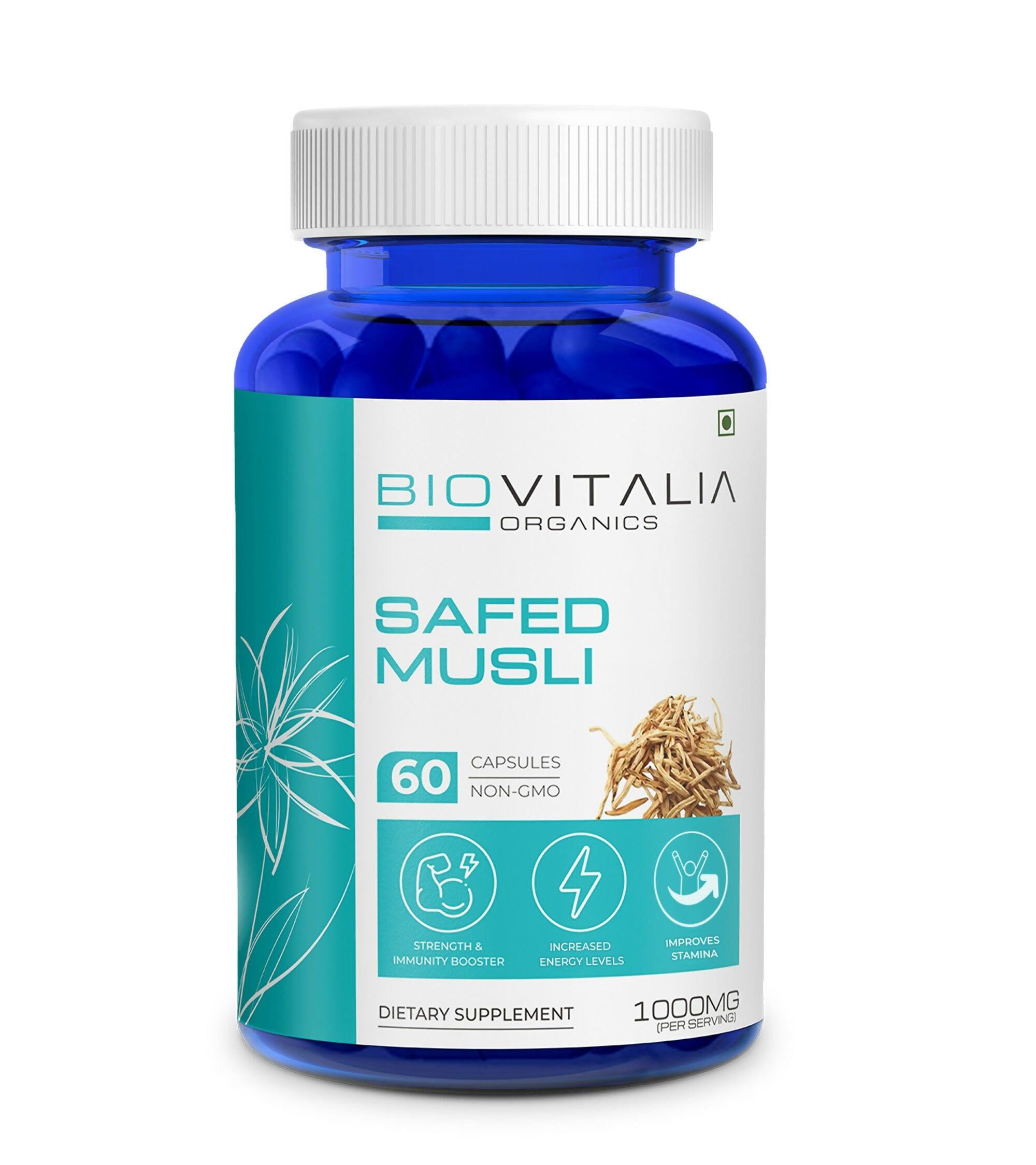 Biovitalia Organics Safed Musli Extract Capsules