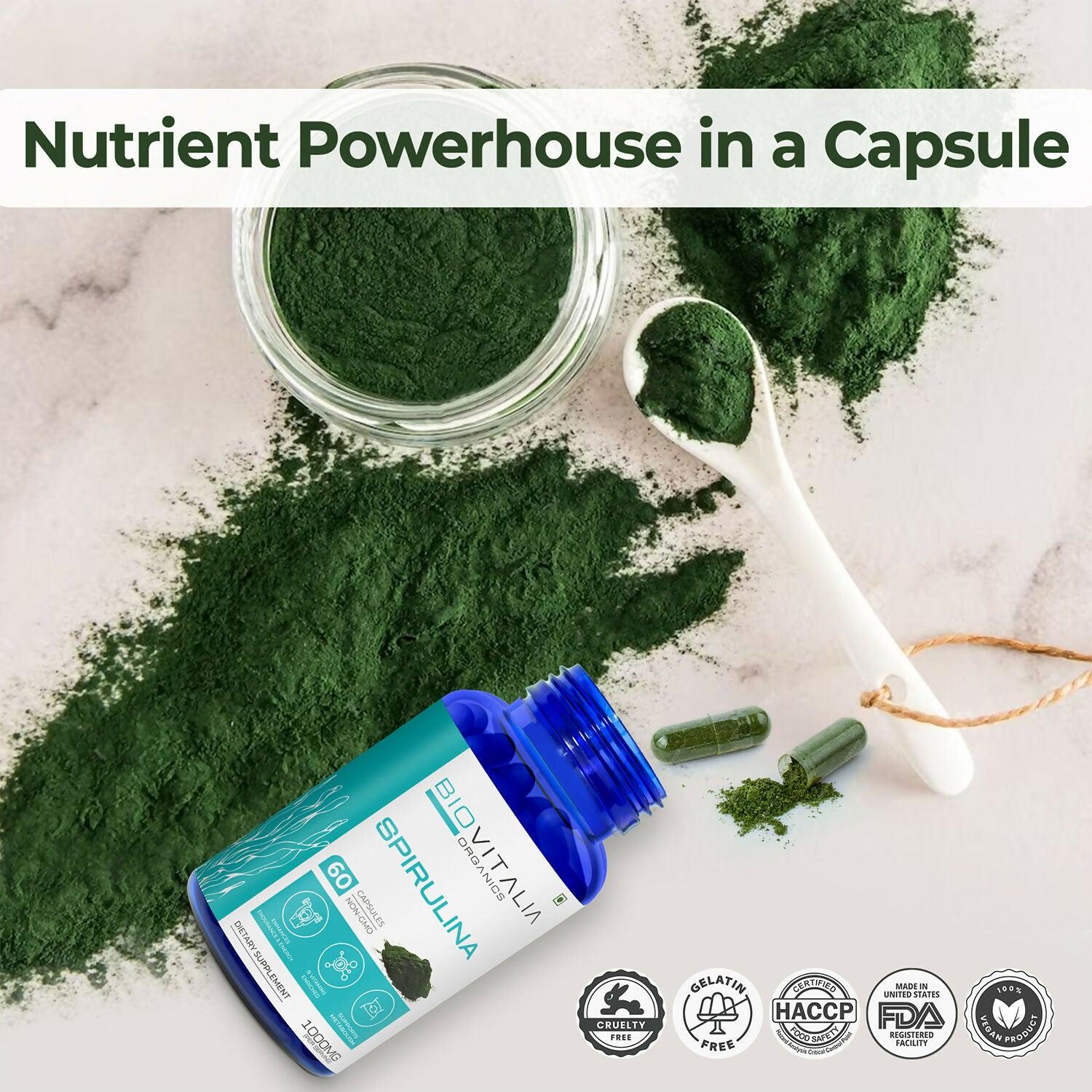 Biovitalia Organics Spirulina Capsule For Weight Management