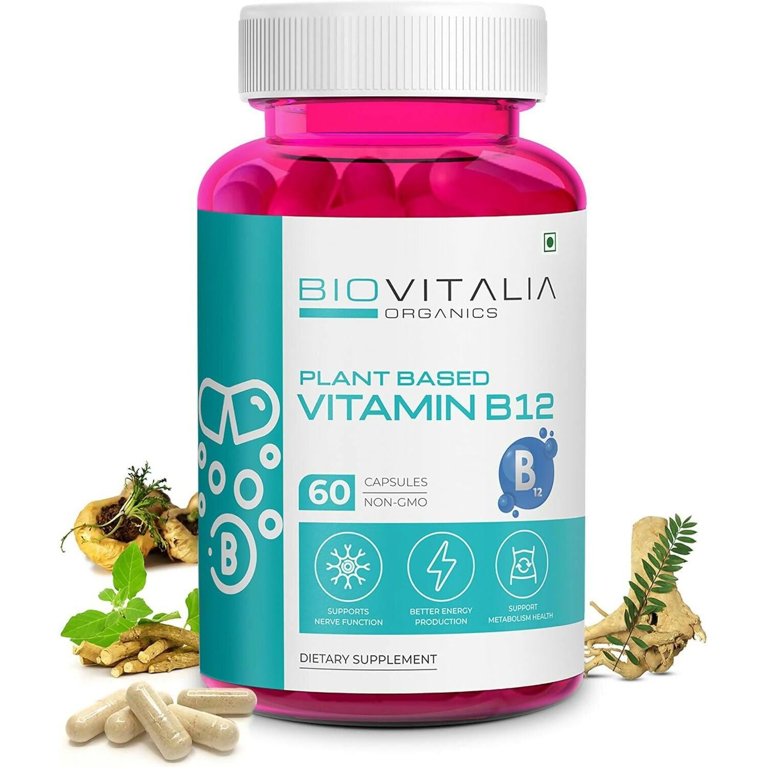Biovitalia Organics Vitamin B12 Capsules