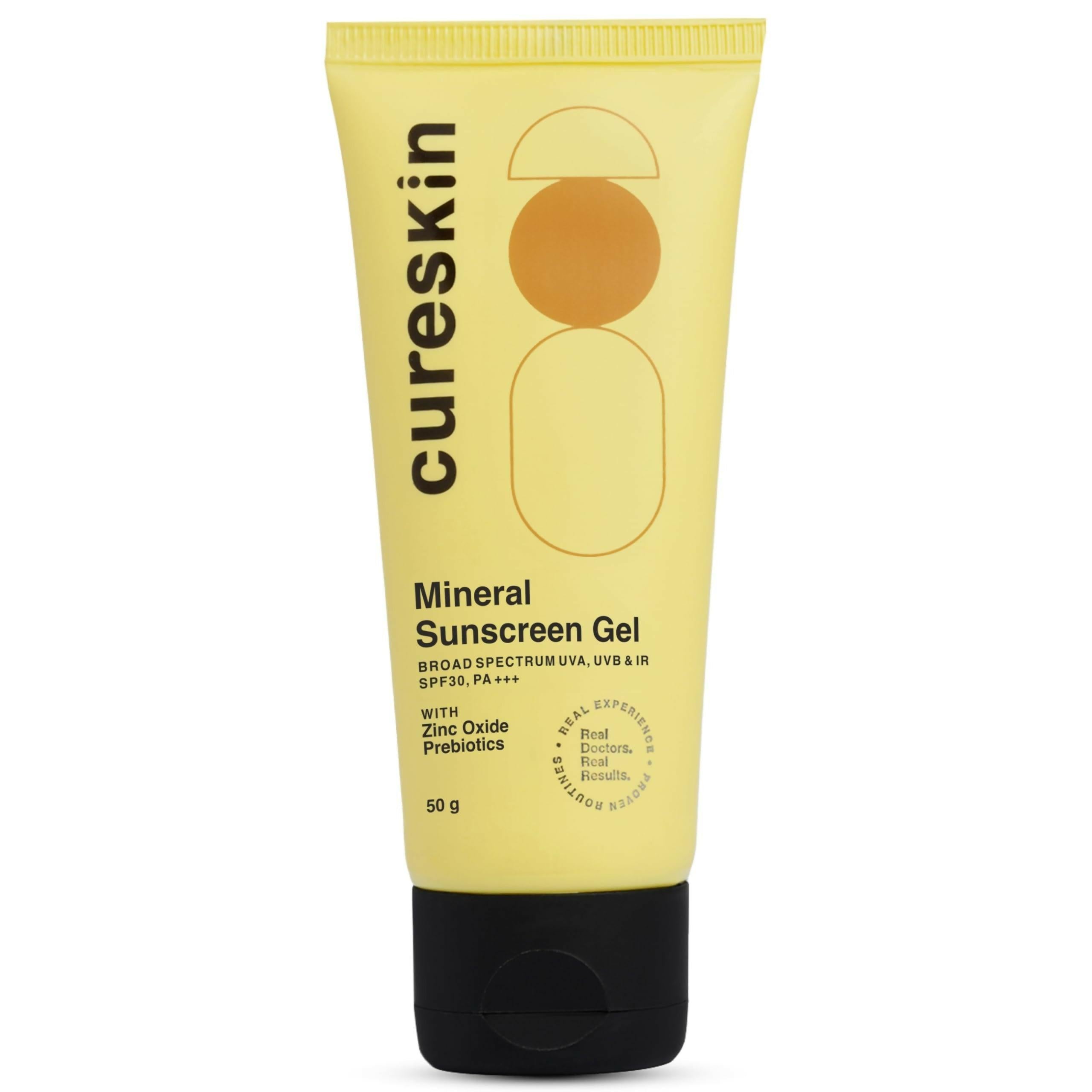 Cureskin Mineral Sunscreen Gel Matte Finish SPF 30 PA+++ Broad Spectrum Sun (UVA, UVB & IR) Protection