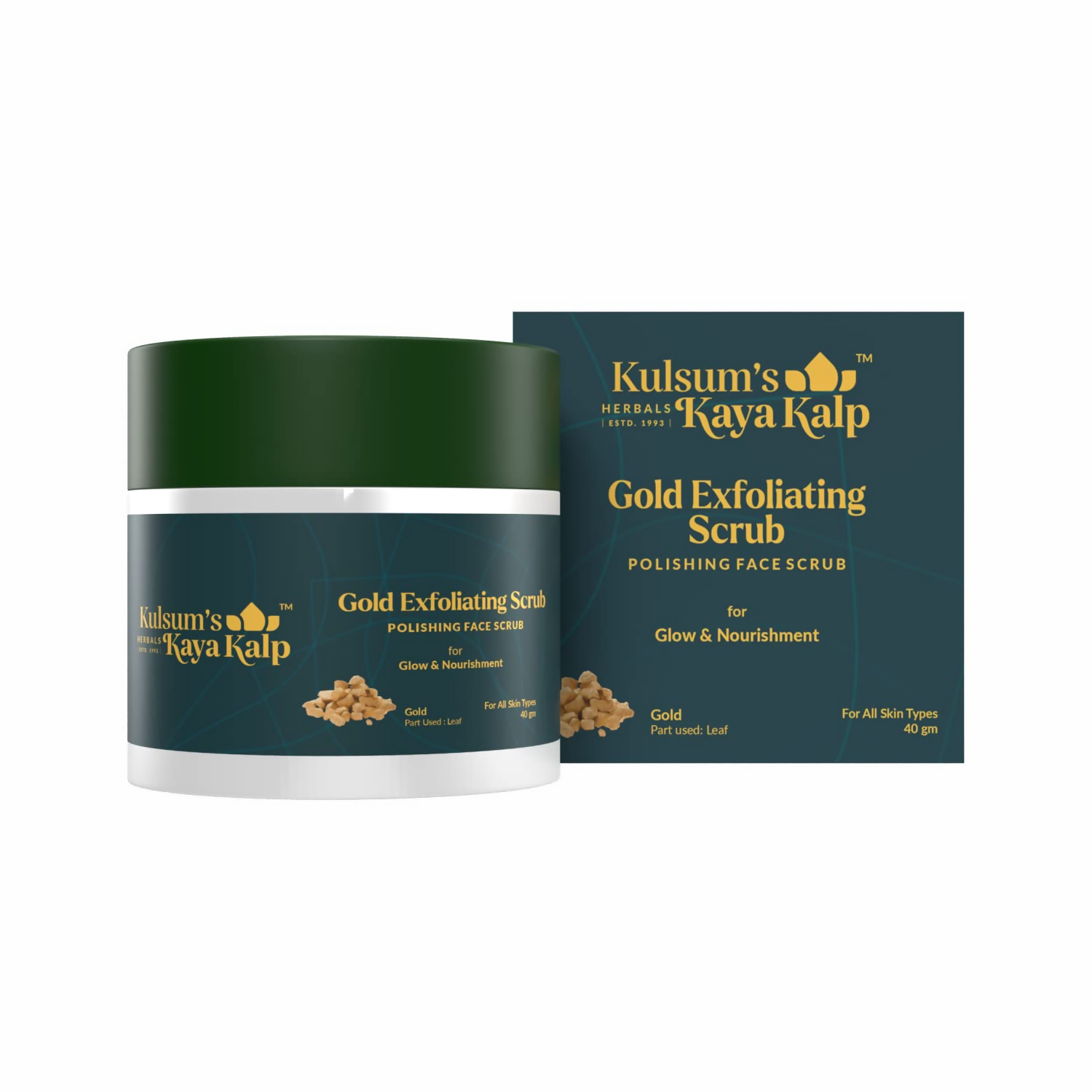 Kulsum's Kaya Kalp Gold Exfoliating Scrub For Glow & Nourishment