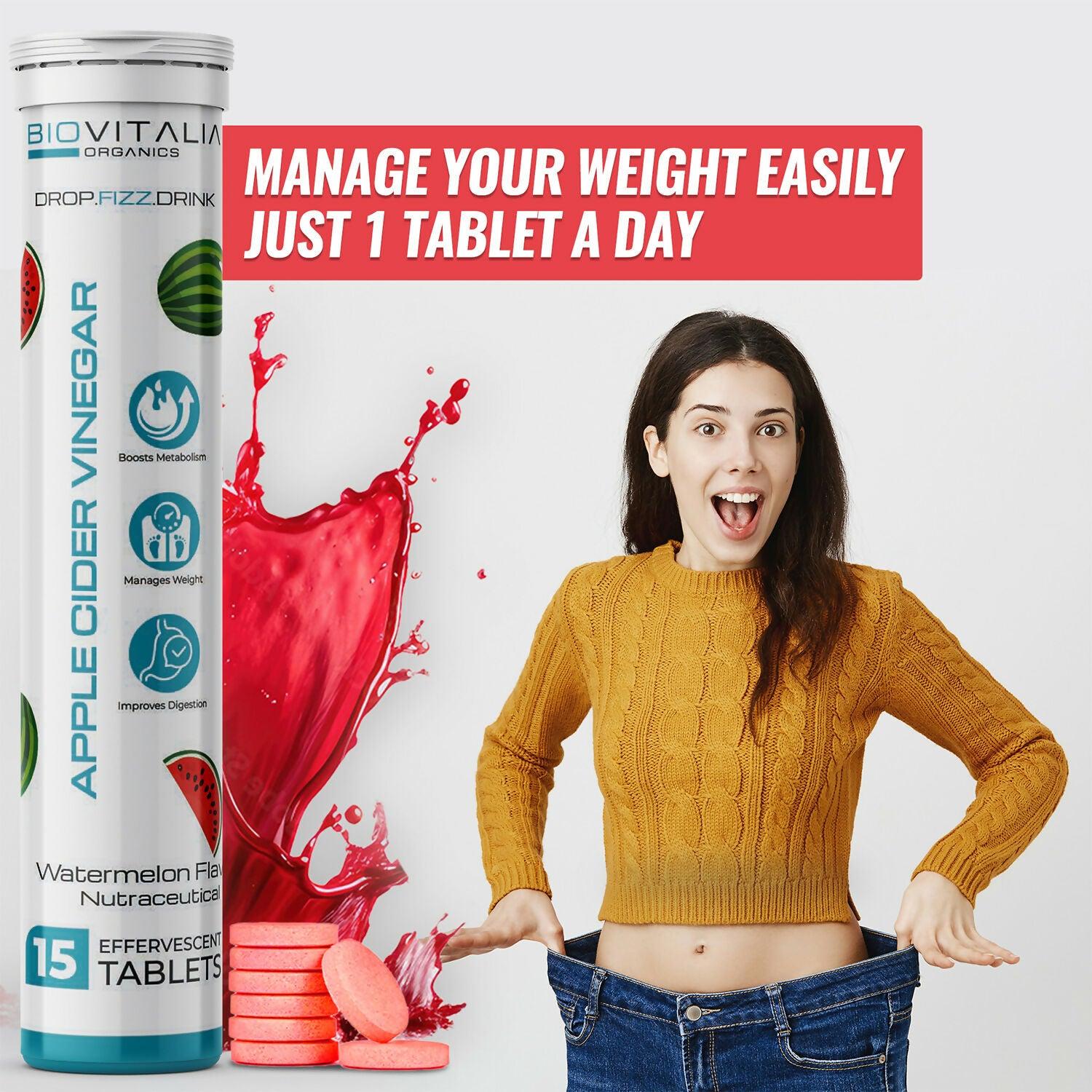 Biovitalia Organics Apple Cider Vinegar Effervescent Tablets