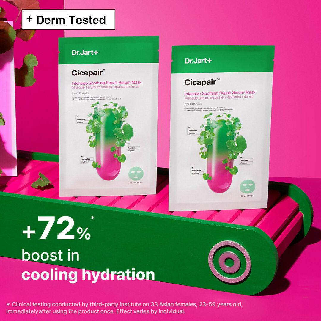 Dr.Jart+ Cicapair Intensive Soothing Repair Serum Mask for Hydration & Suitable for Sensitive Skin