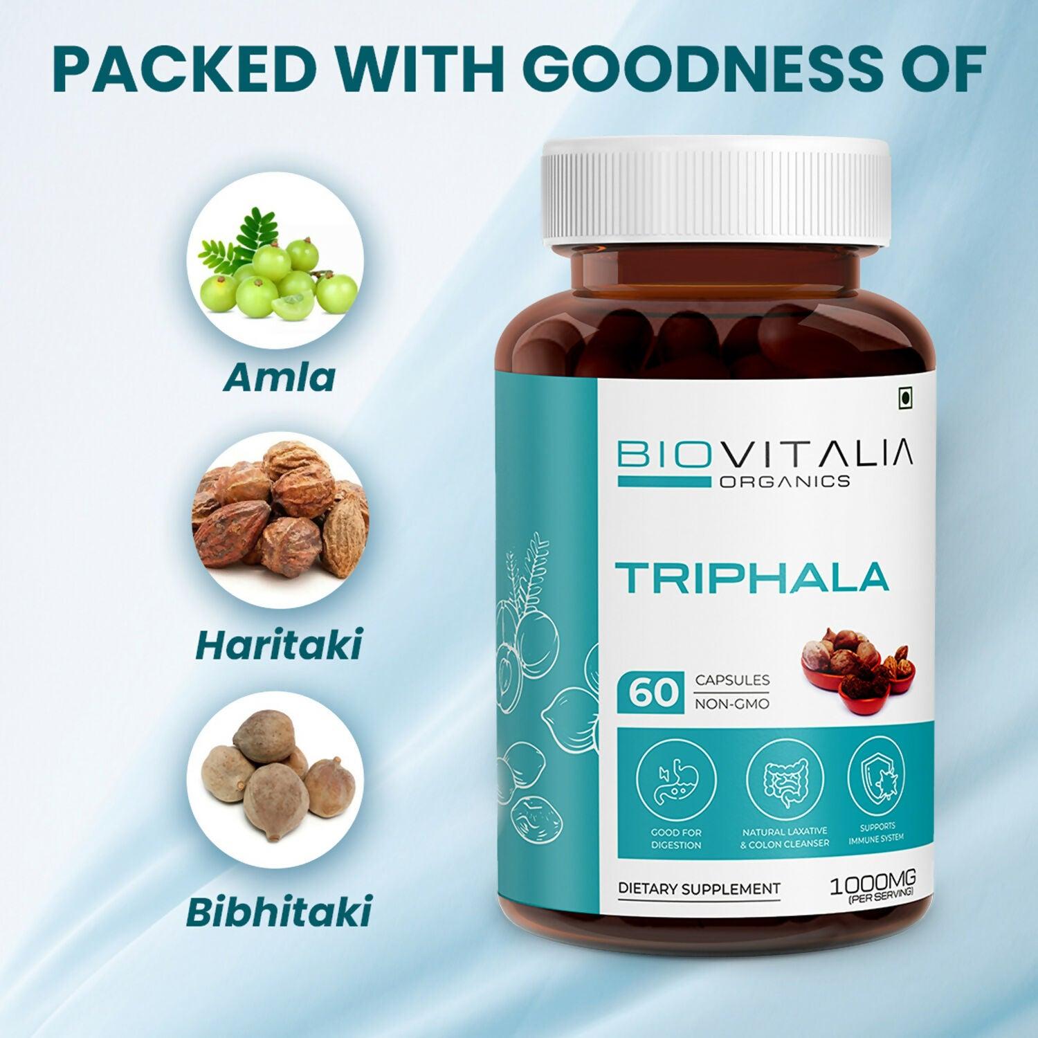 Biovitalia Organics Triphala Capsules
