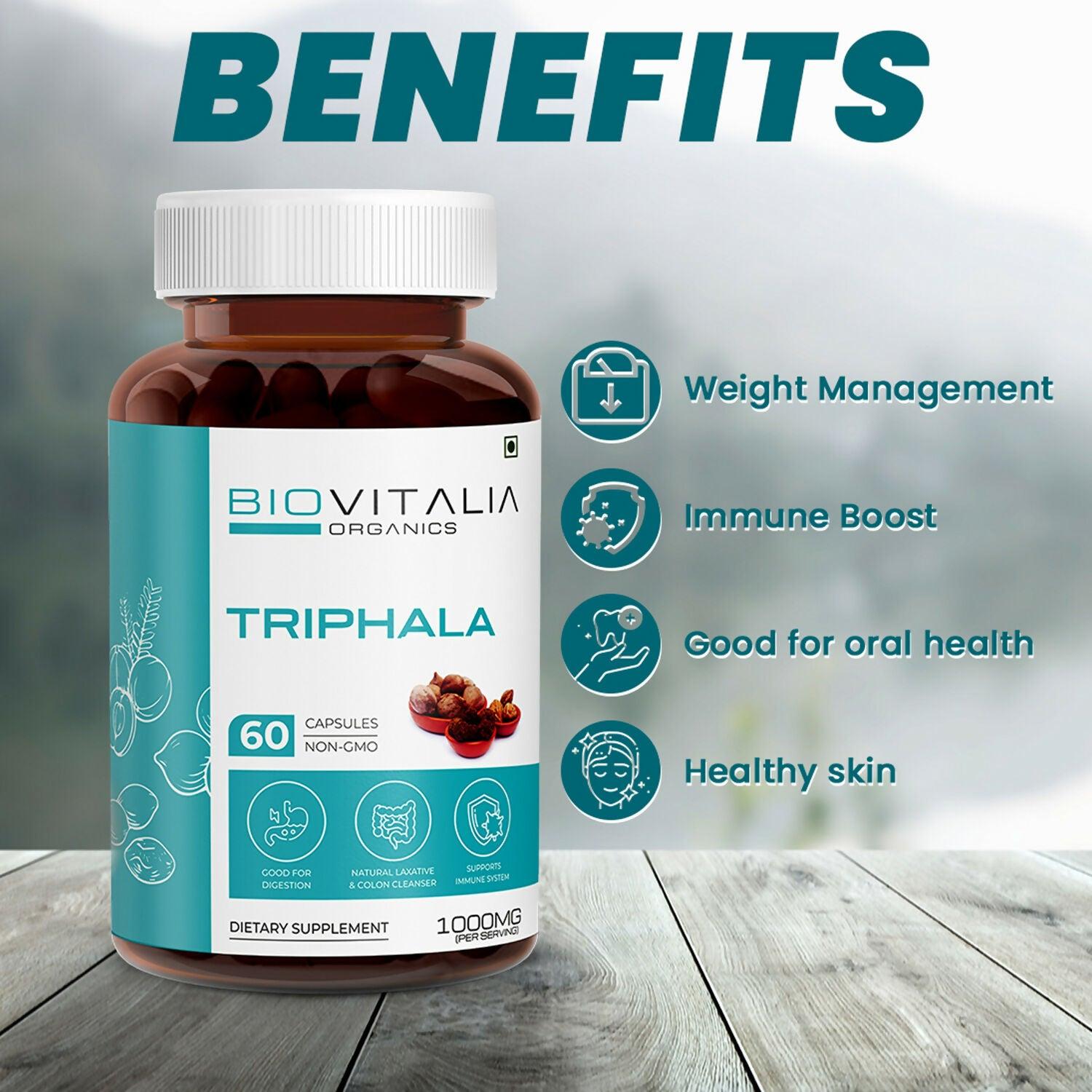 Biovitalia Organics Triphala Capsules