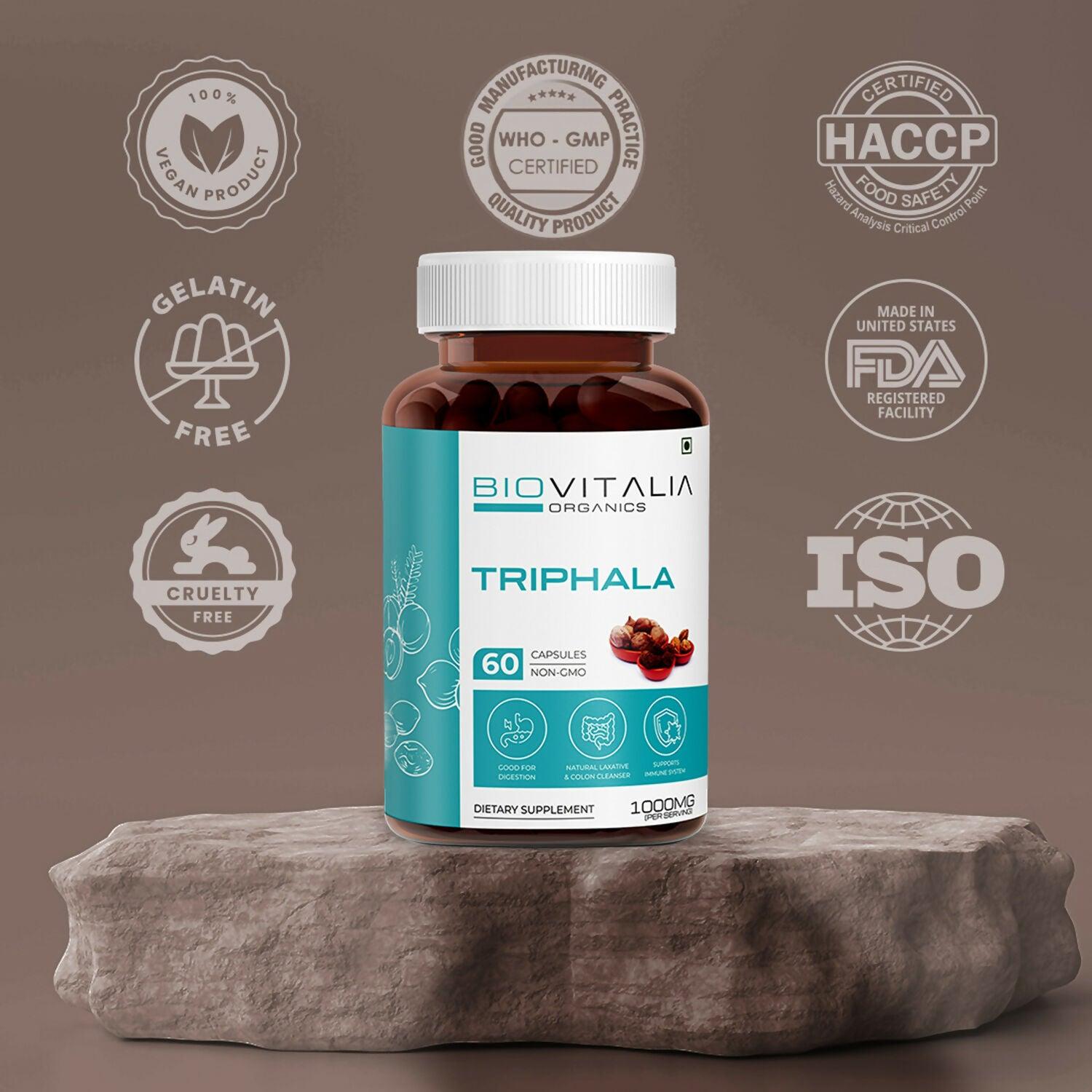 Biovitalia Organics Triphala Capsules
