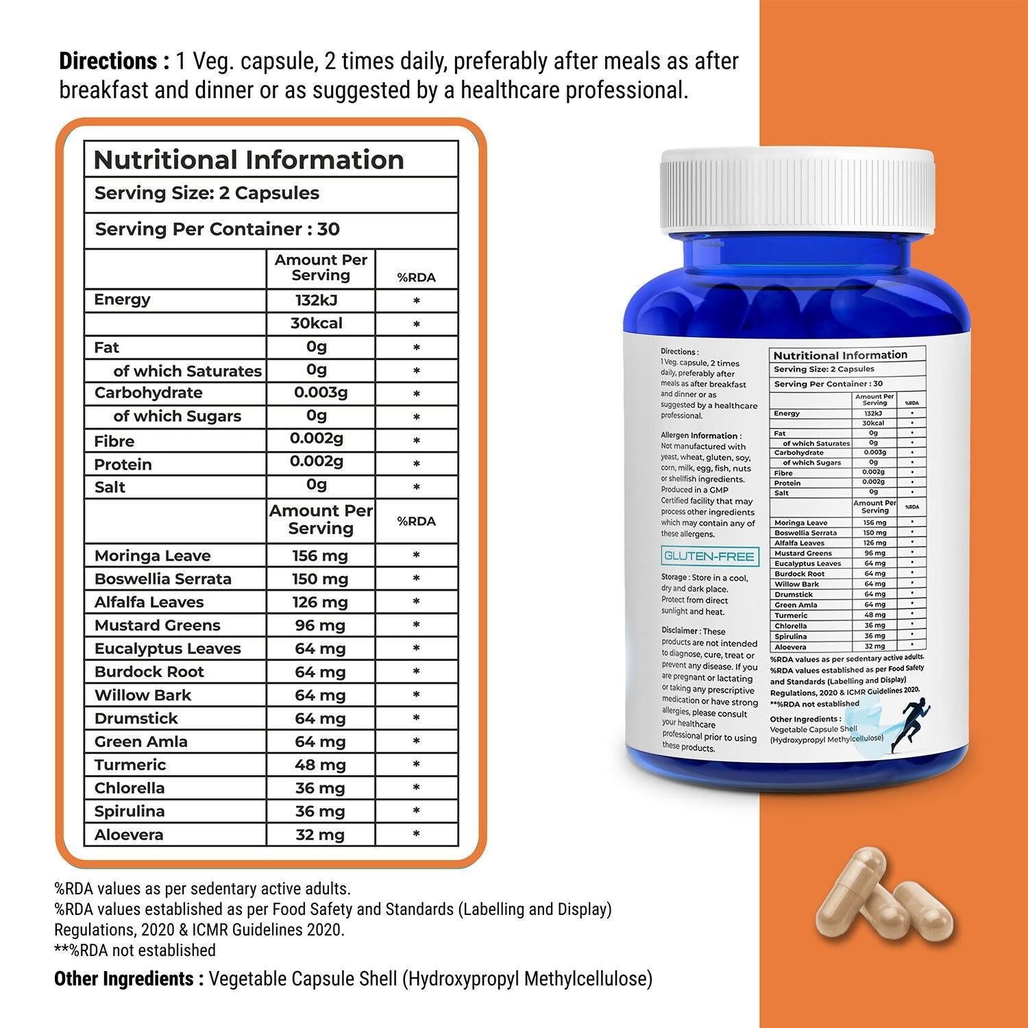 Biovitalia Organics Ortho Care Capsule For Men & Women