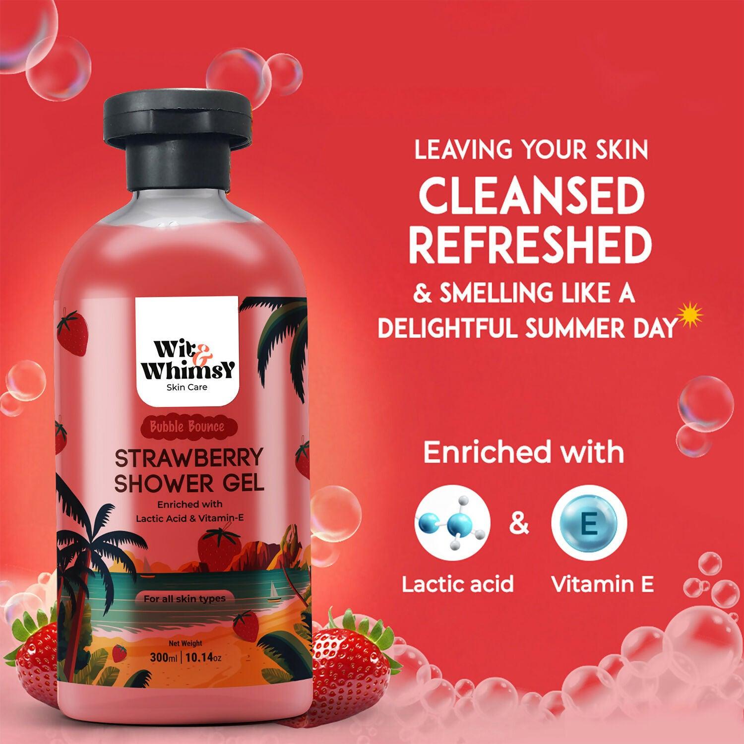 Wit and Whimsy Strawberry Shower Gel