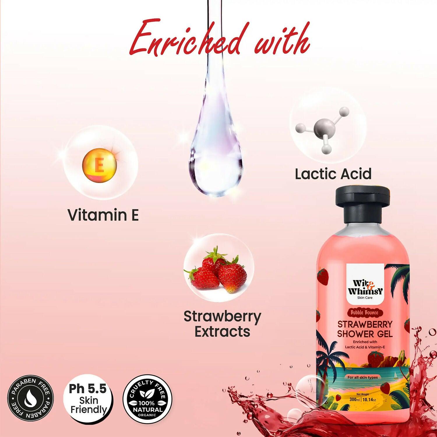 Wit and Whimsy Strawberry Shower Gel