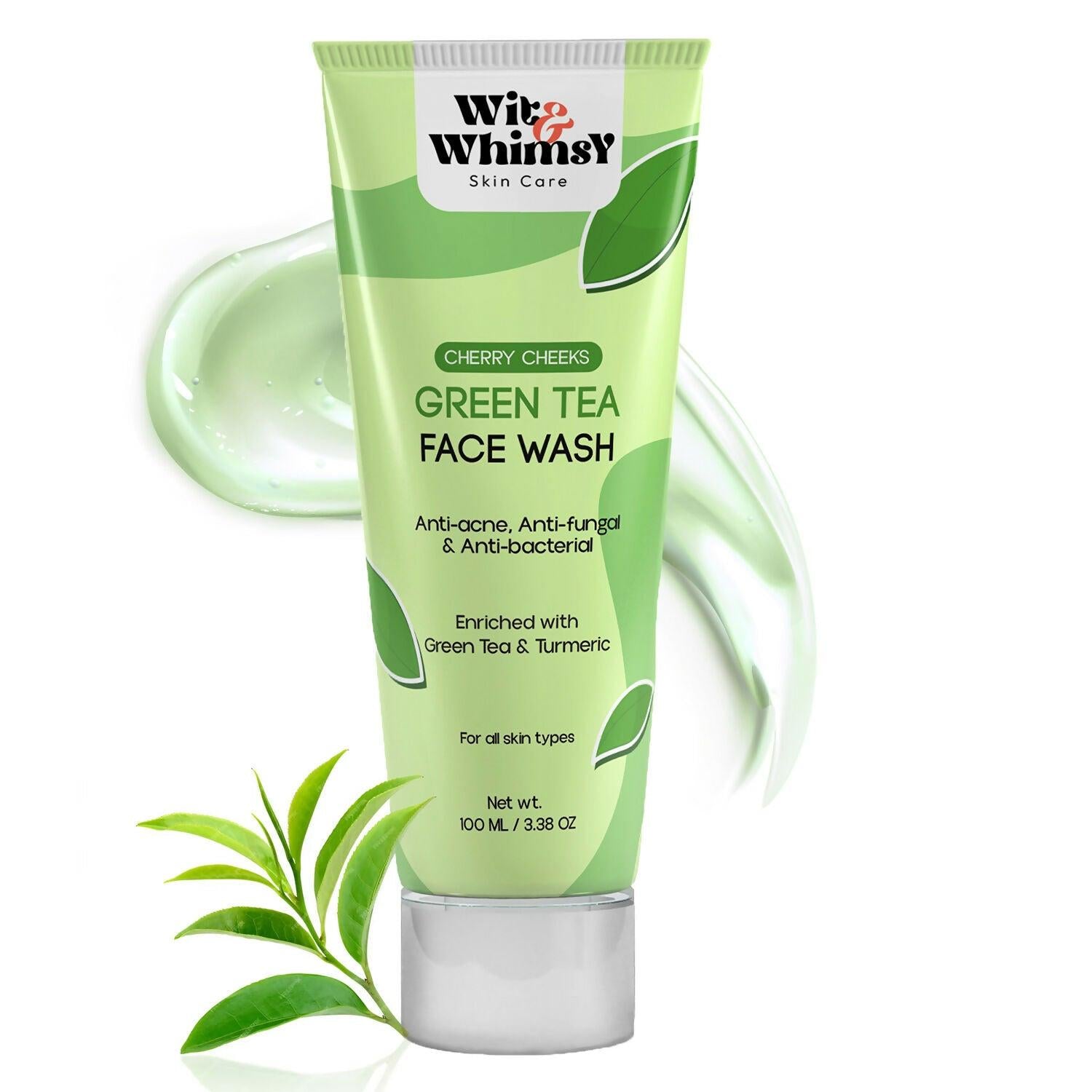 Wit and Whimsy Green Tea Anti-Acne Anti-Fungal & Anti-Bacterial Face Wash