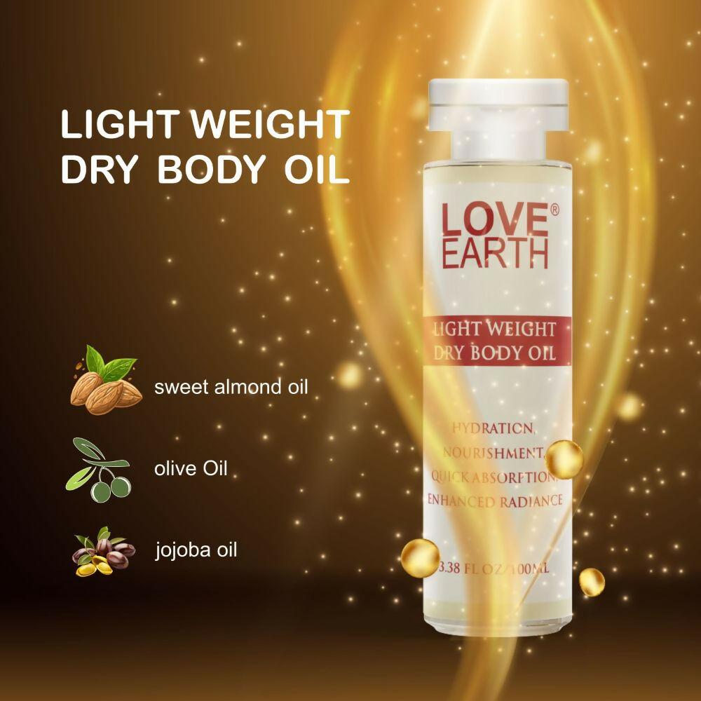 Love Earth Light Weight Dry Body Oil