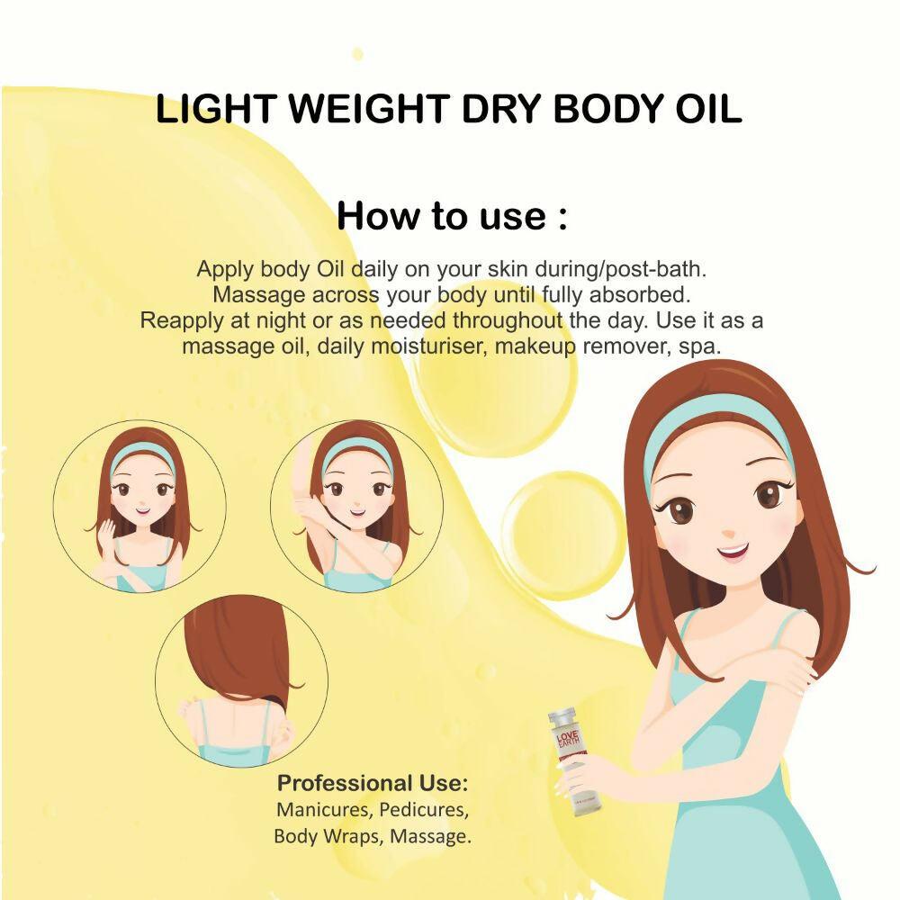 Love Earth Light Weight Dry Body Oil